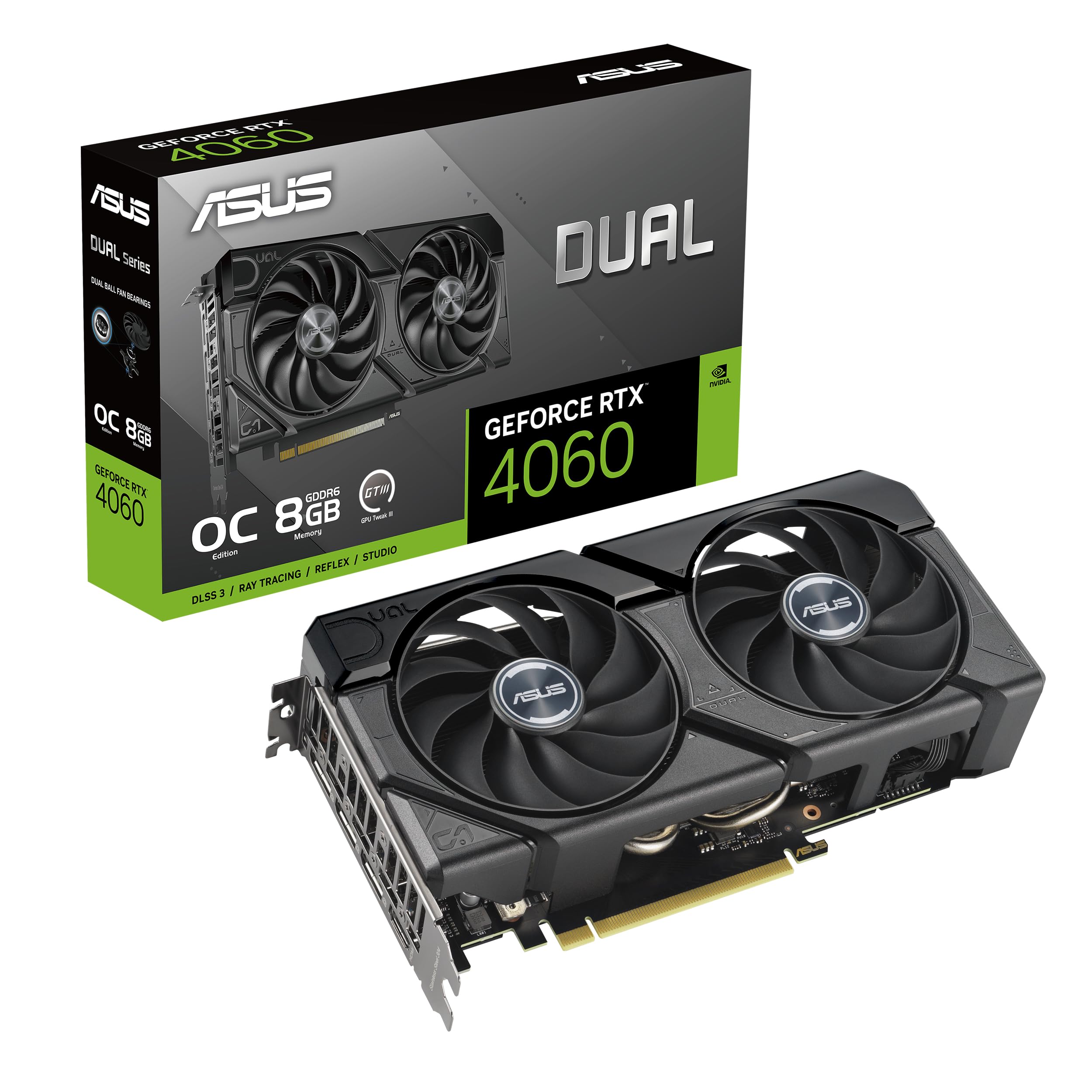 🎮 ASUS Dual GeForce RTX 4060 EVO OC Edition 8GB GDDR6 - Schwarz 🖥️ Angebot bei HelloDeals