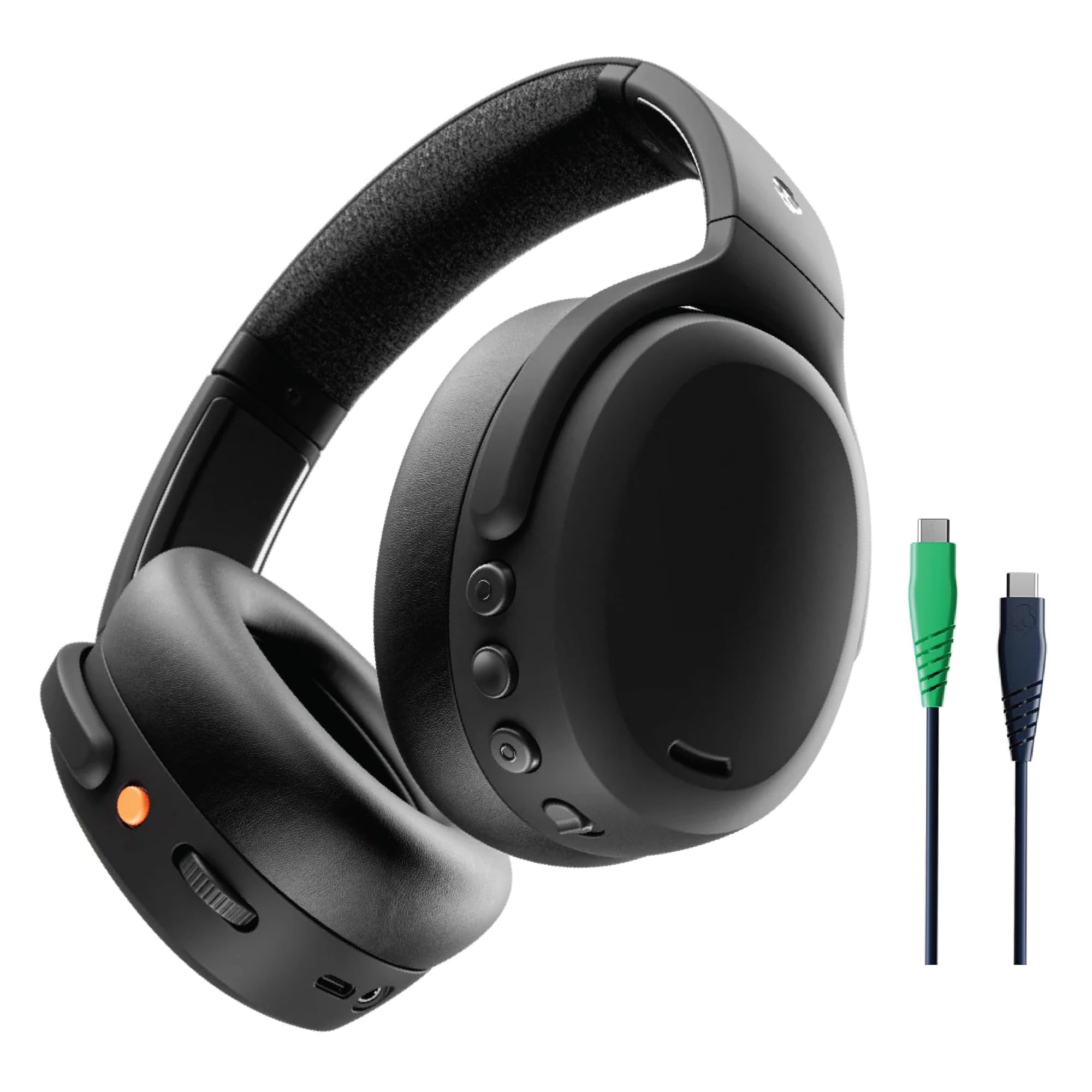 🎧 Schurcandy Crusher ANC 2 Over-Ear Kopfhörer mit Noise Cancelling & Skull-iQ - Schwarz Angebot bei HelloDeals