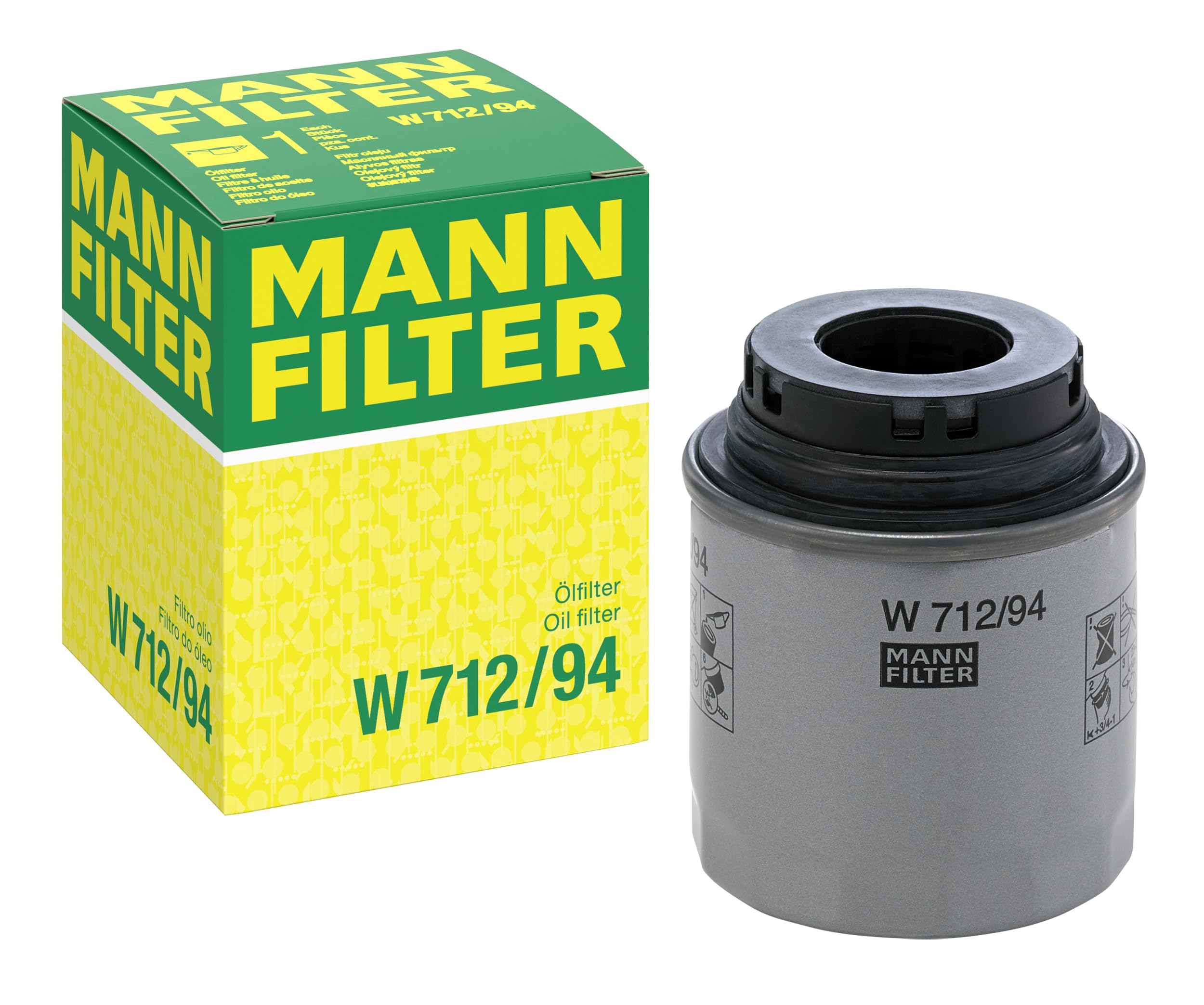 🔥 Angebot: MANN-FILTER W 712/94 Ölfilter für Pkw + Transporter - Einzelpack Angebot bei HelloDeals