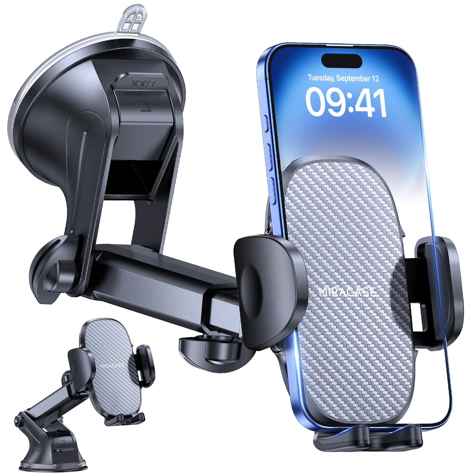 Miracase Handyhalterung Auto - Verbesserter Saugnapf 🚗 Angebot bei HelloDeals