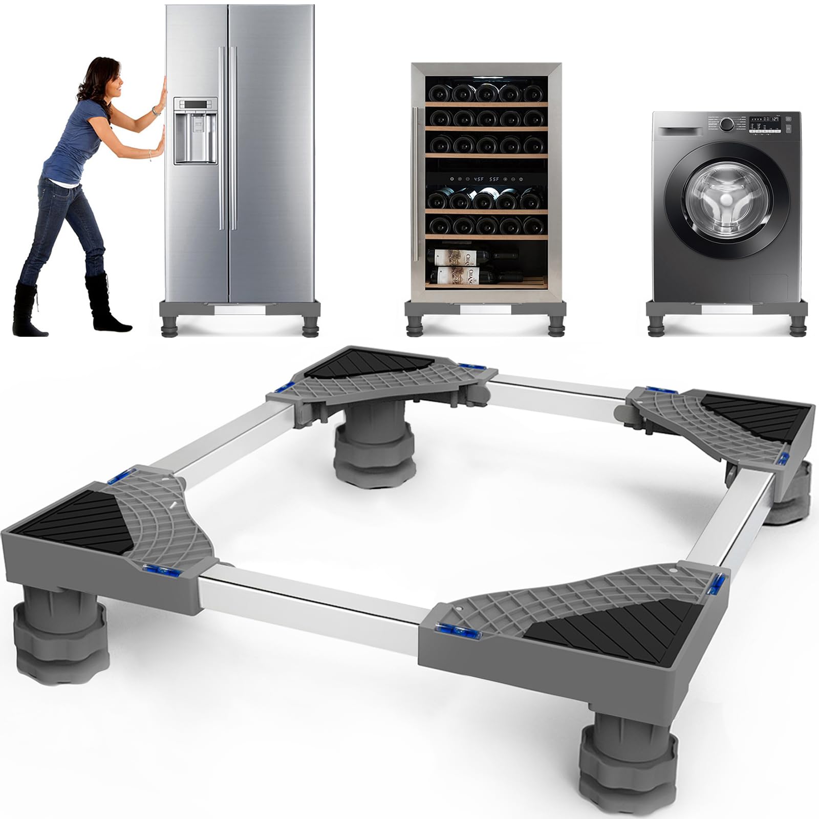 NIUXX Waschmaschinen Untergestell mit 4 Füßen 🧼🔧 Angebot bei HelloDeals