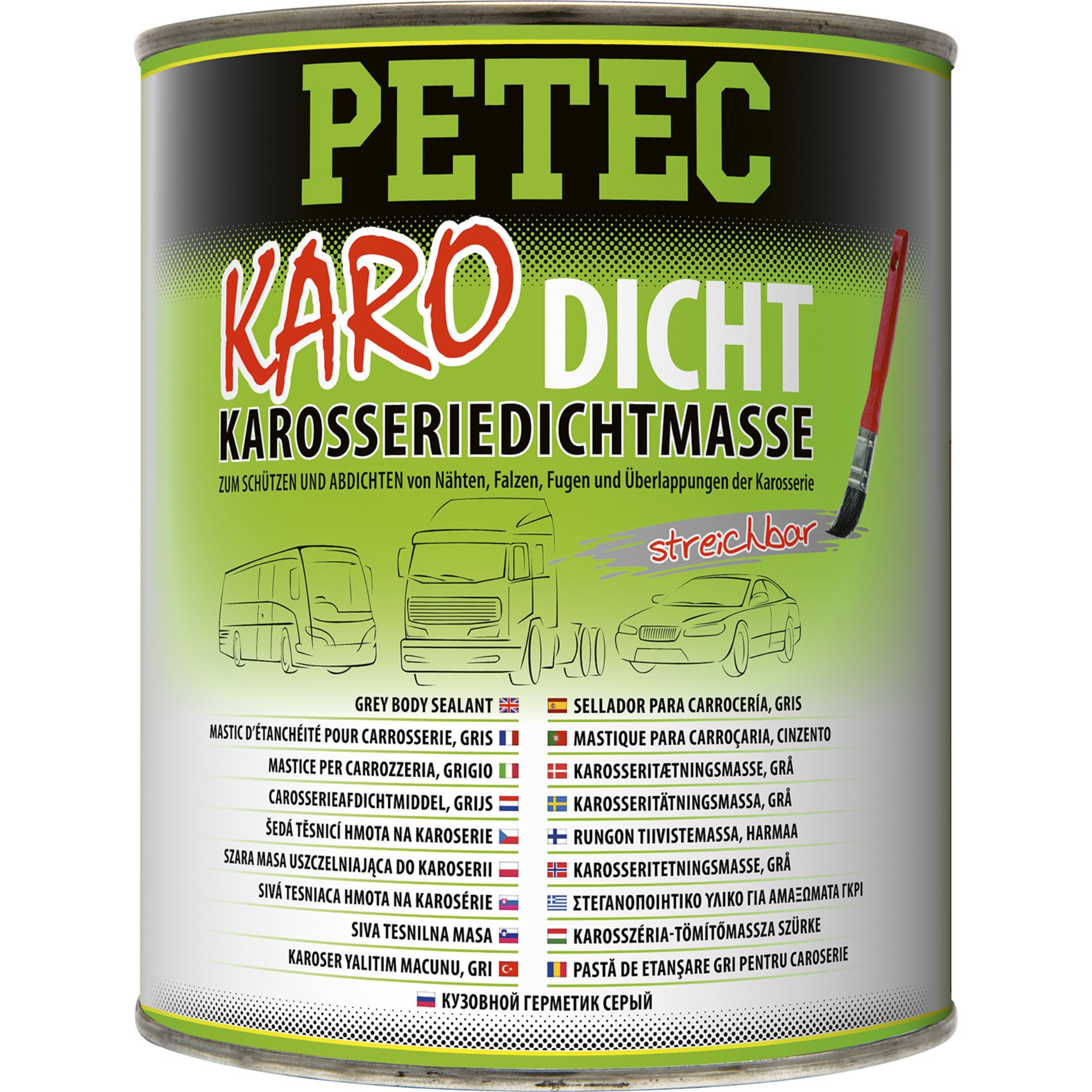 PETEC Karo-Dicht Karosseriedichtmasse grau 1000 g Dose 🚗 Angebot bei HelloDeals