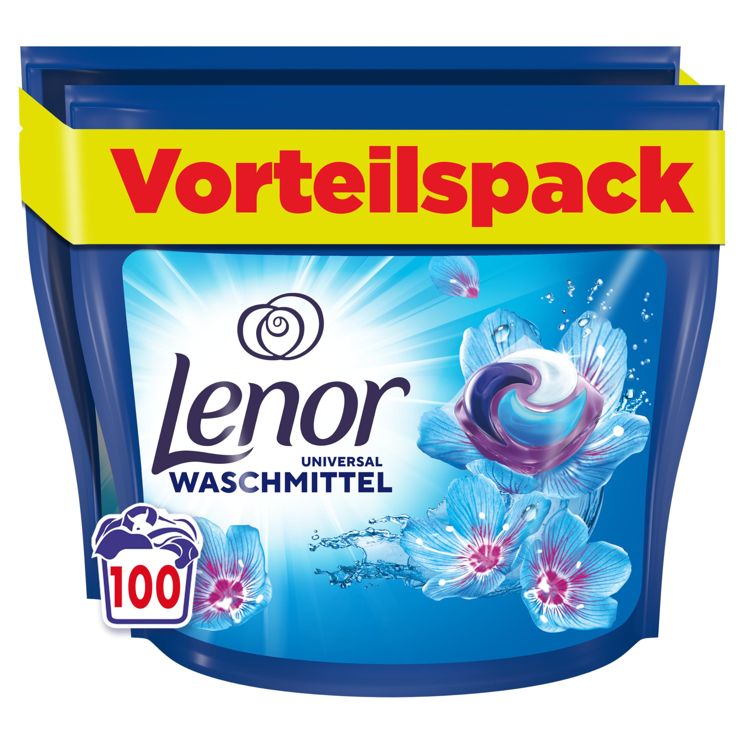 🌺🌼 LENOR PODS Universal Waschkapseln Vollwaschmittel 100 Waschladungen 🌸🍑 Angebot bei HelloDeals