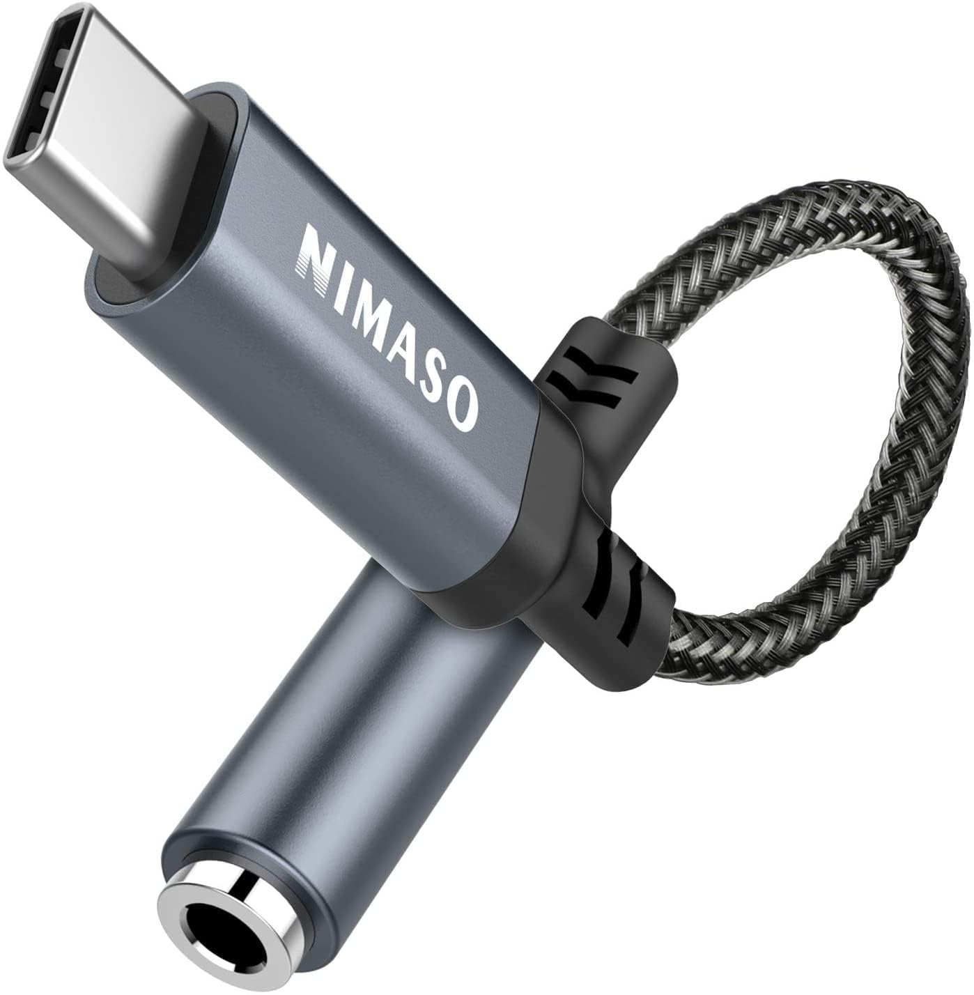 Nimaso USB C zu 3.5mm Klinke Adapter 🎧 | HiFi-Sound 32Bit/384kHz Angebot bei HelloDeals