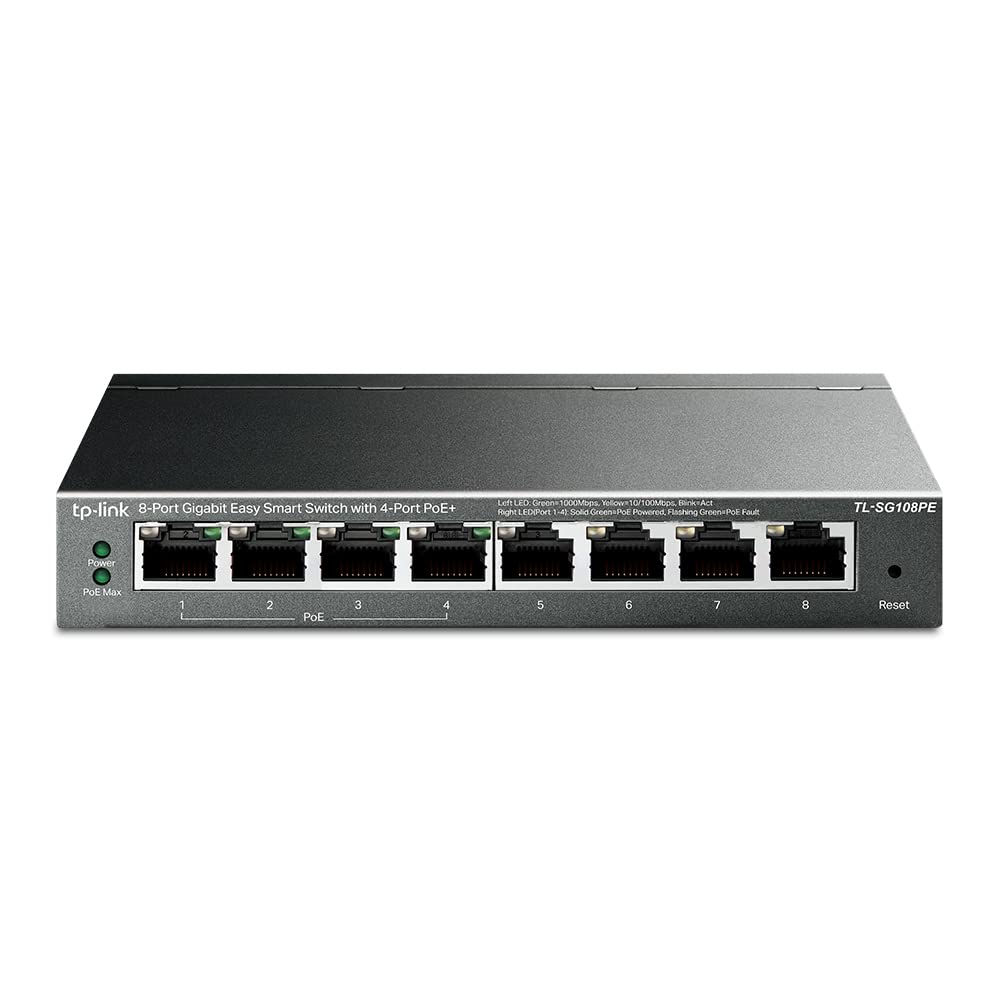 TP-Link TL-SG108PE Managed PoE Switch - 8 Port Gigabit Network Switch 🌐🔌 Angebot bei HelloDeals
