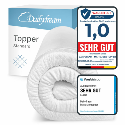 🌟 Angebot: Dailydream Matratzen Topper 180x200cm - Memory Foam - Zertifiziert & ergonomisch Angebot bei HelloDeals