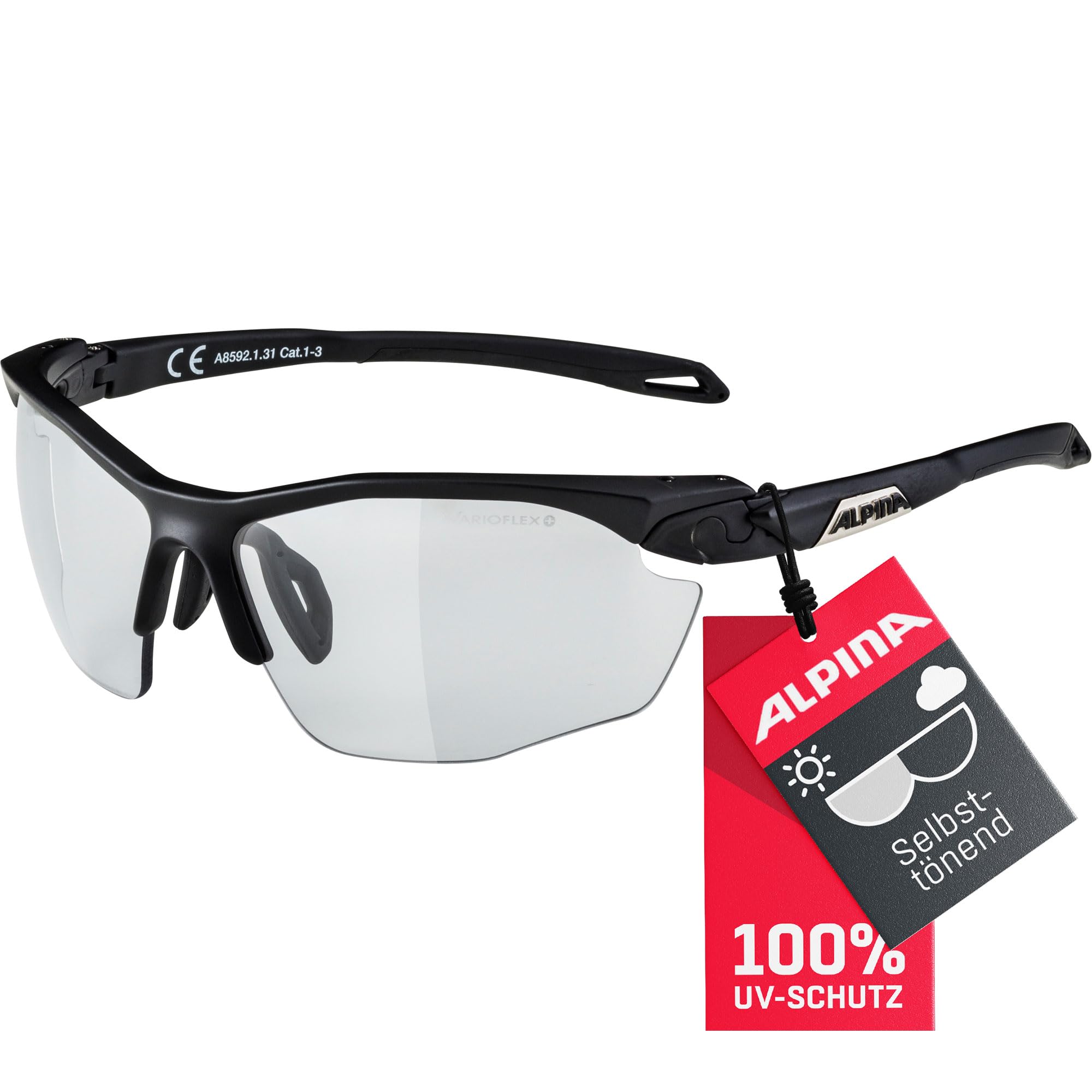🌞 ALPINA TWIST FIVE HR V 🚴‍♂️ - Selbsttönende, Bruchfeste & Beschlagfreie Sport- & Fahrradbrille Angebot bei HelloDeals