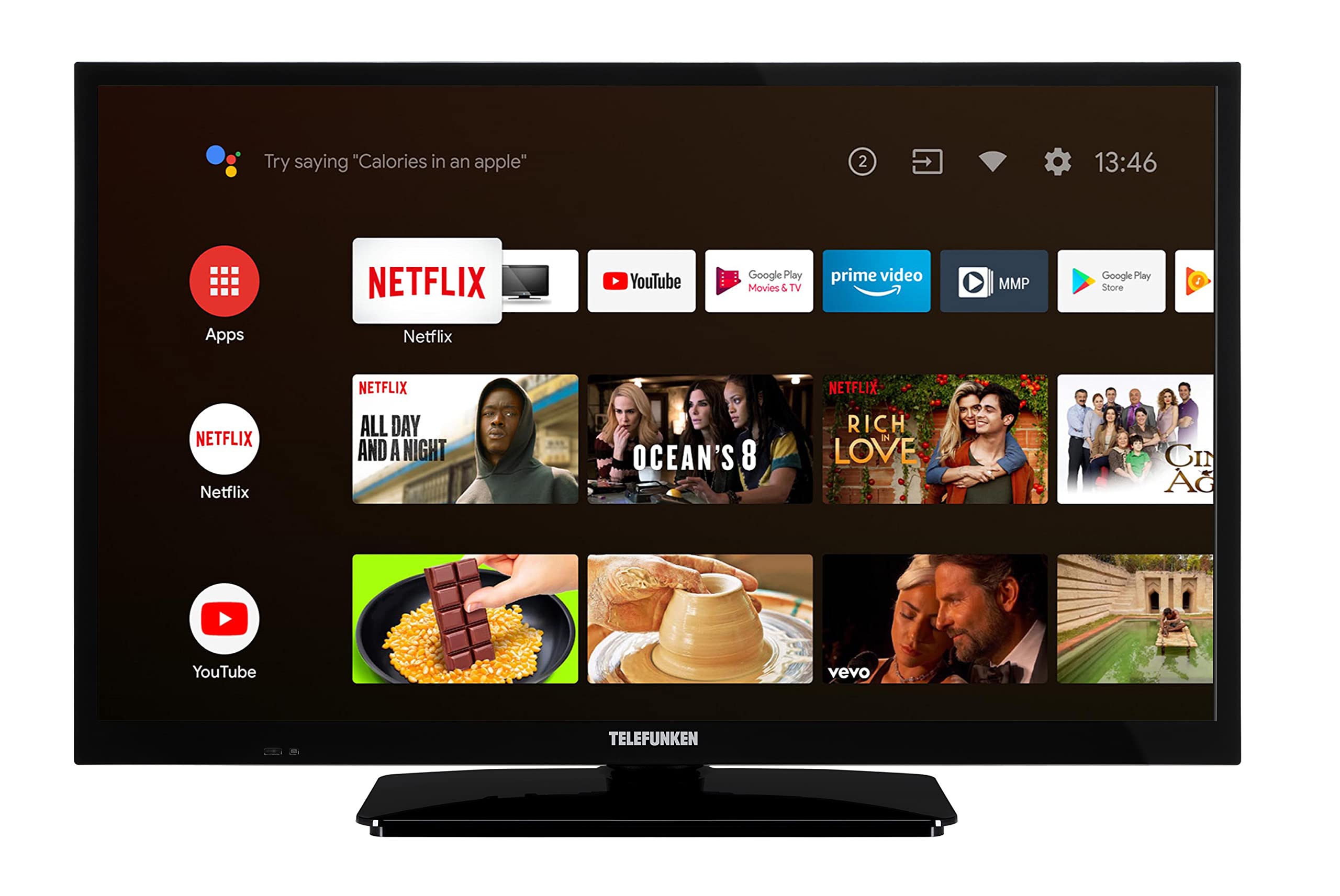 📺 Telefunken XH24AN550MV 24 Zoll Fernseher / Android Smart TV 🚀 Angebot bei HelloDeals