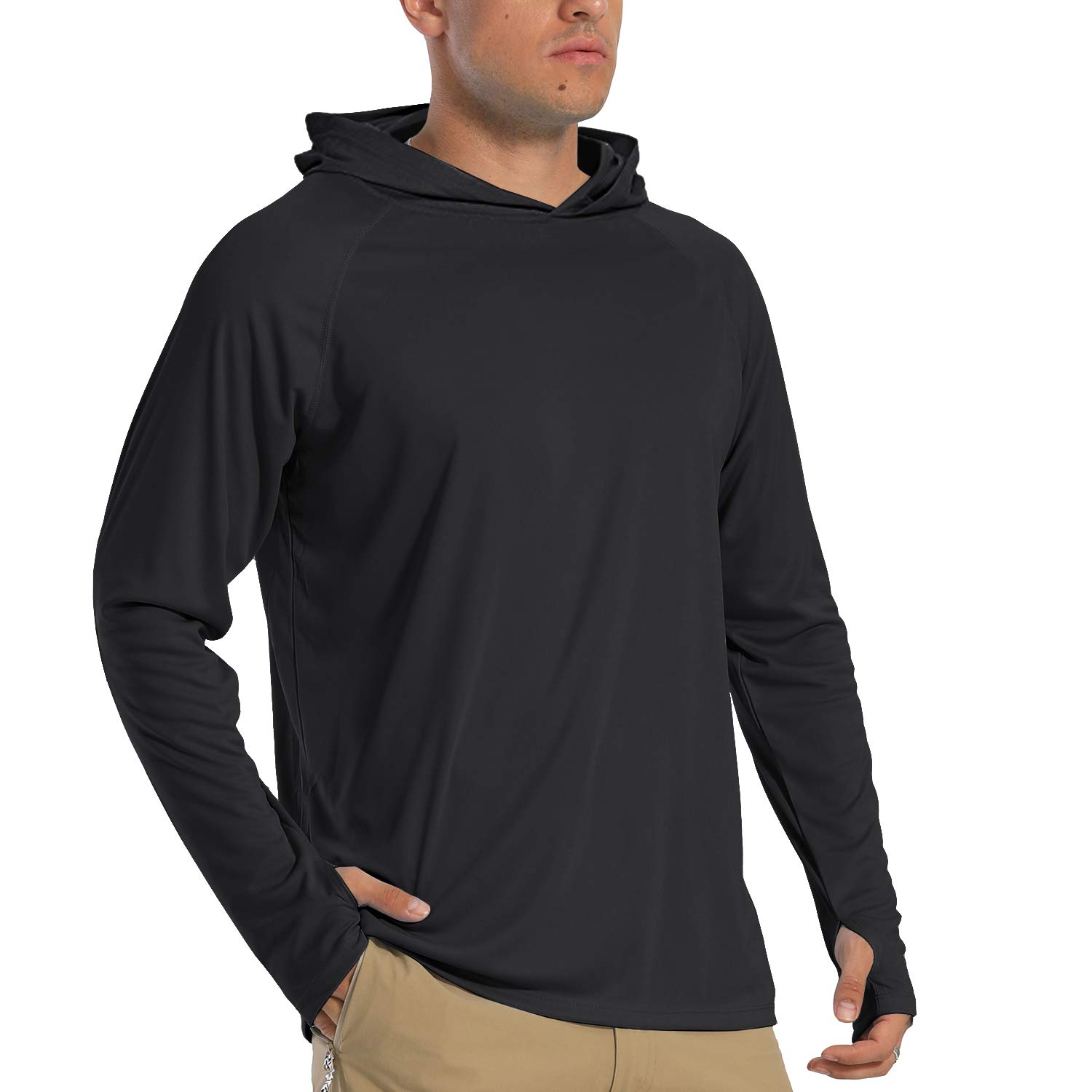🔥 TACVASEN Herren UV-Schutz Hoodie Kapuzenpullover UPF 50+ Langarm Shirt 🌞 Angebot bei HelloDeals