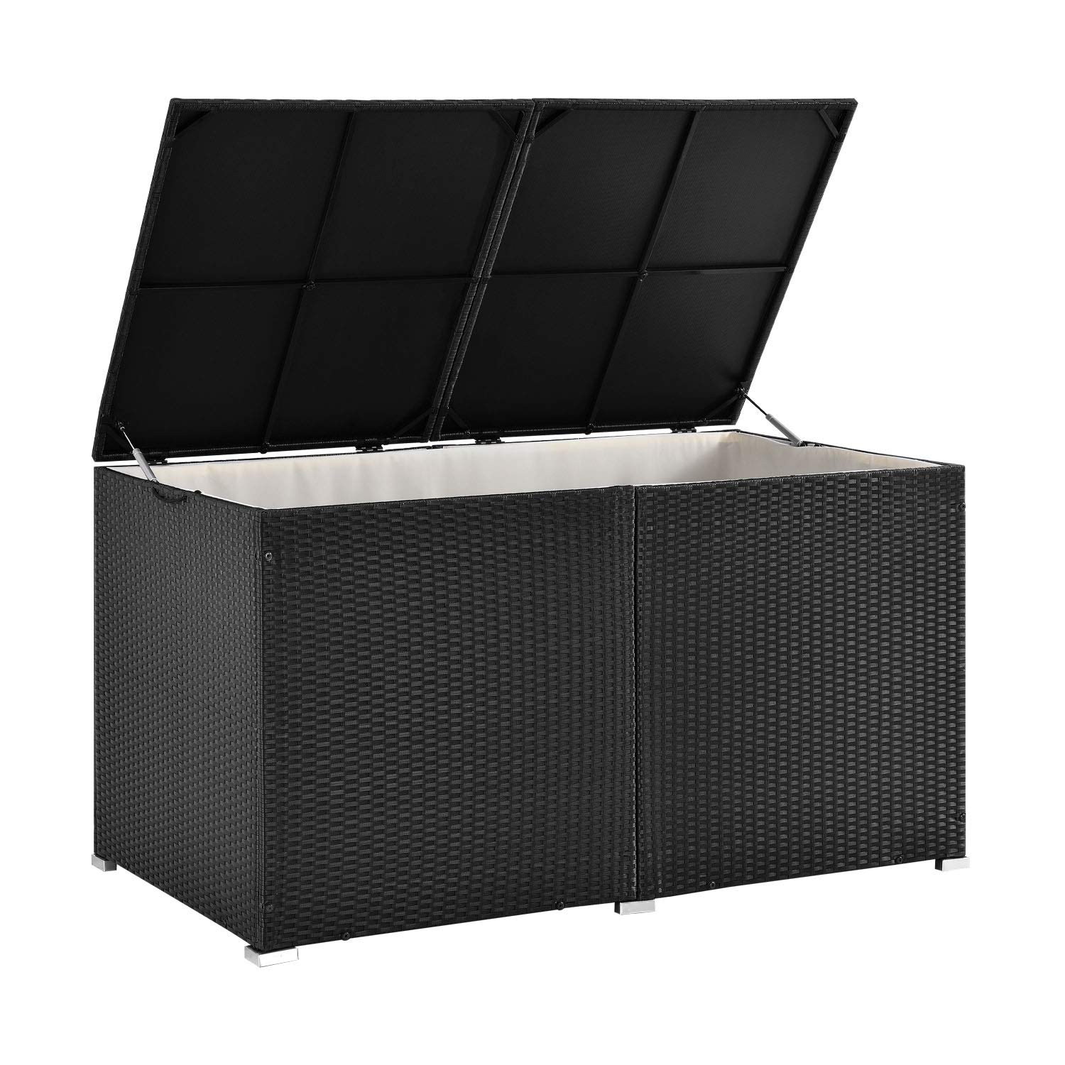 🌿🌞 Juskys Polyrattan Auflagenbox Ikaria 950 L für Garten 🌿🌞 Angebot bei HelloDeals