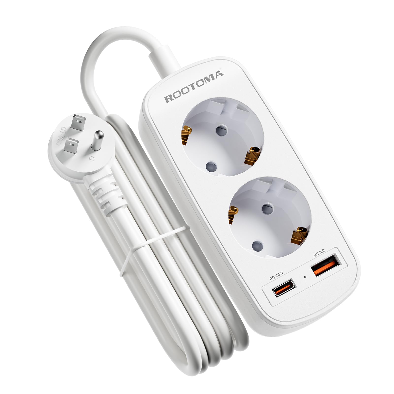 🔌🔋 USA Adapter Steckdose mit 20W Schnellladung | Deutsch zu US Adapter Steckdose 2-Fach Angebot bei HelloDeals