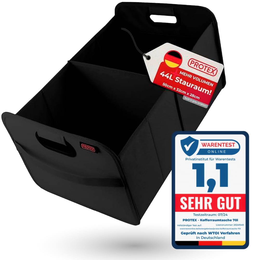 PROTEX Kofferraum Organizer [Testsieger 2024] 44L Auto Kofferraumtasche Angebot bei HelloDeals