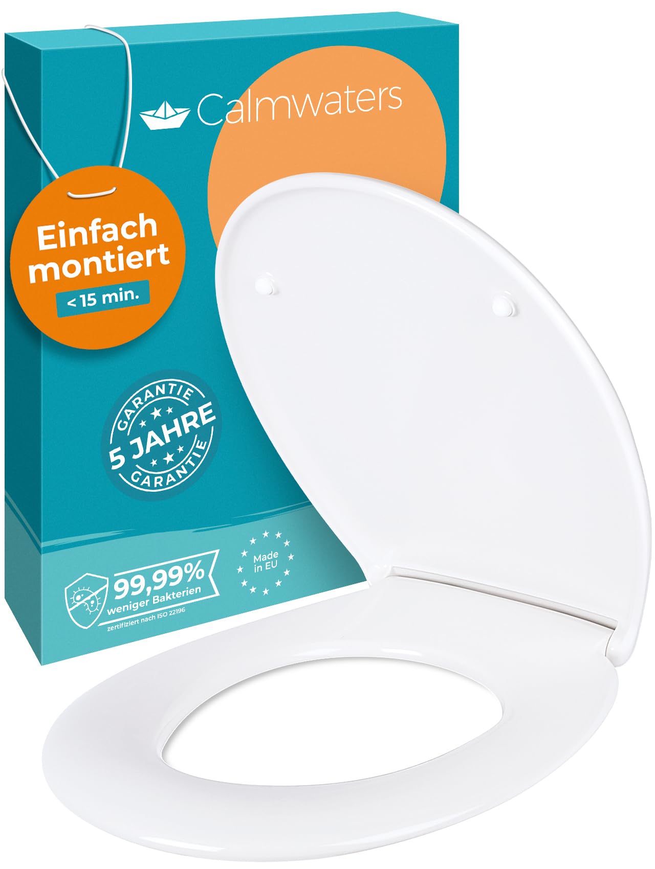 Calmwaters® Toilettendeckel mit Absenkautomatik 💙 Made in EU 💙 Angebot bei HelloDeals