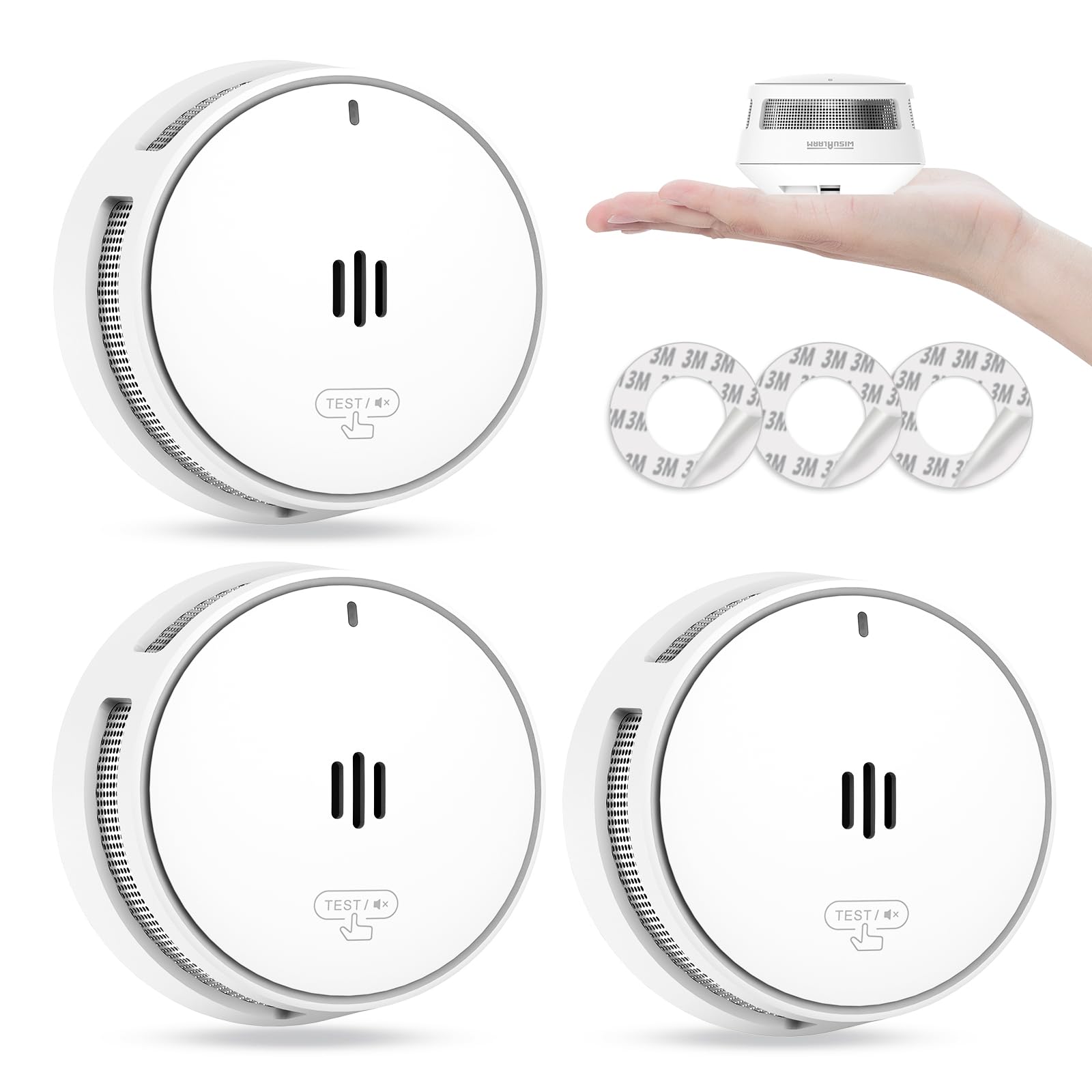 🔥🚨 3 Stück Rauchmelder mit 10 Jahre Batterie und Stummschaltfunktion 🚨🔥 Angebot bei HelloDeals