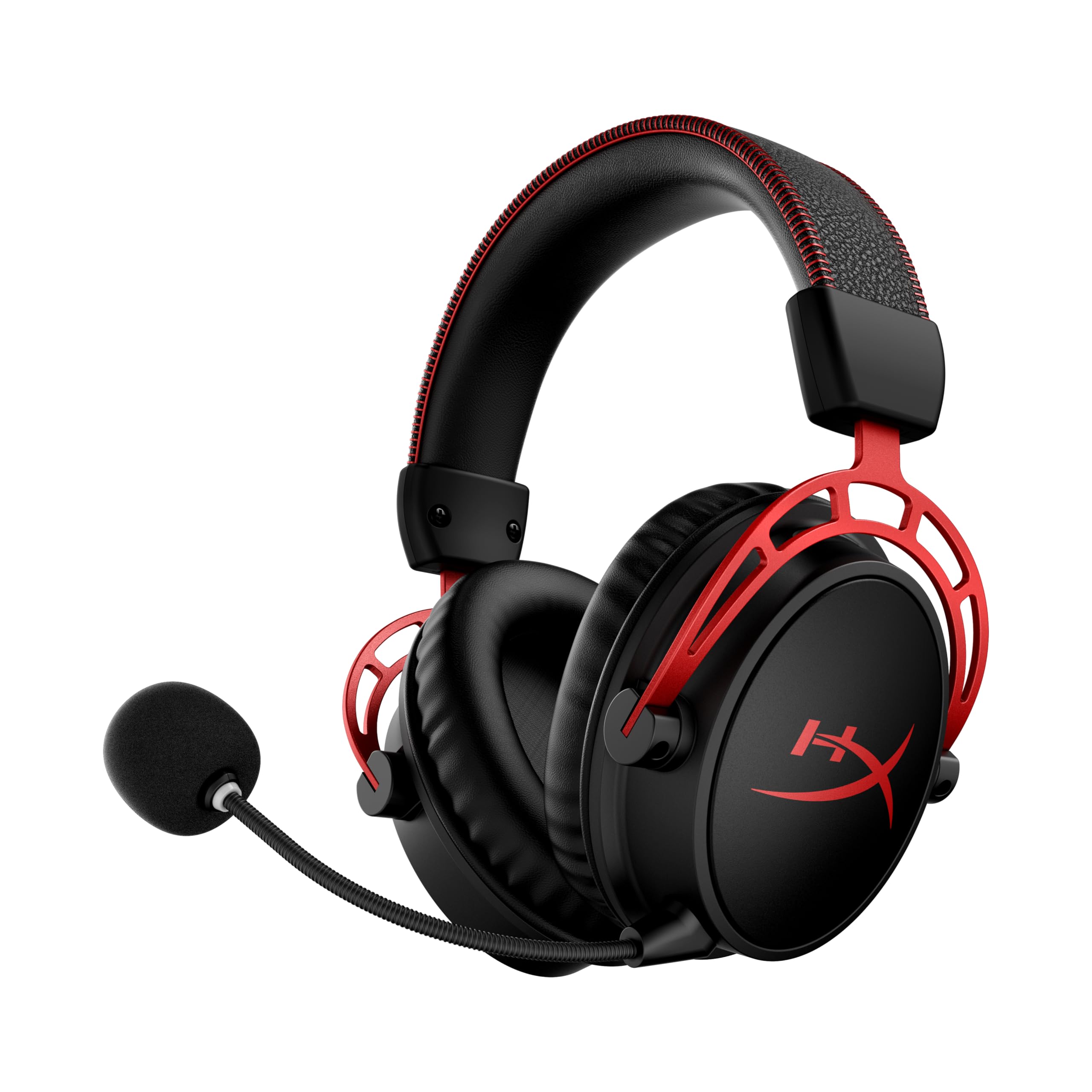 HyperX Cloud Alpha Wireless Gaming-Headset 🎮 300h Akkulaufzeit 🕒 DTS Headphone mit 3D Audio 🎧 Dual Chamber Treiber 🎶 2,4 GHz kabellos 🔌 Abnehmbares Mikrofon mit Geräuschunterdrückung 🎙️ Schwarz-Rot Single Angebot bei HelloDeals
