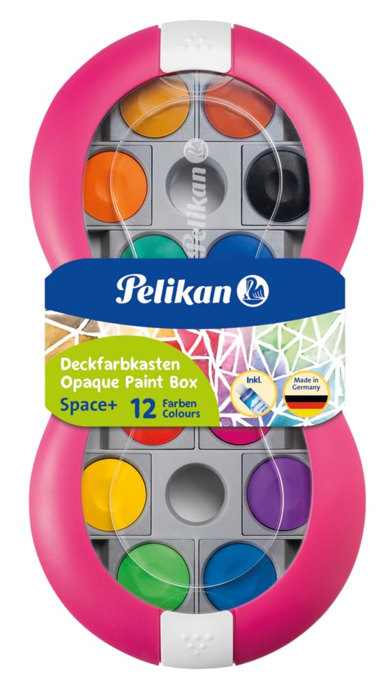 🎨 Pelikan 724625 Deckfarbkasten Space, magenta magenta 12 Farben - Angebot! Angebot bei HelloDeals