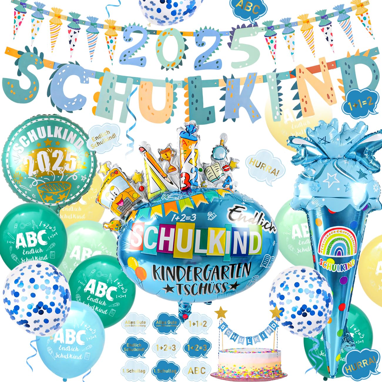Einschulung Deko 2025 für Jungen 🎉 - iZoeL Schulkind Set Angebot bei HelloDeals