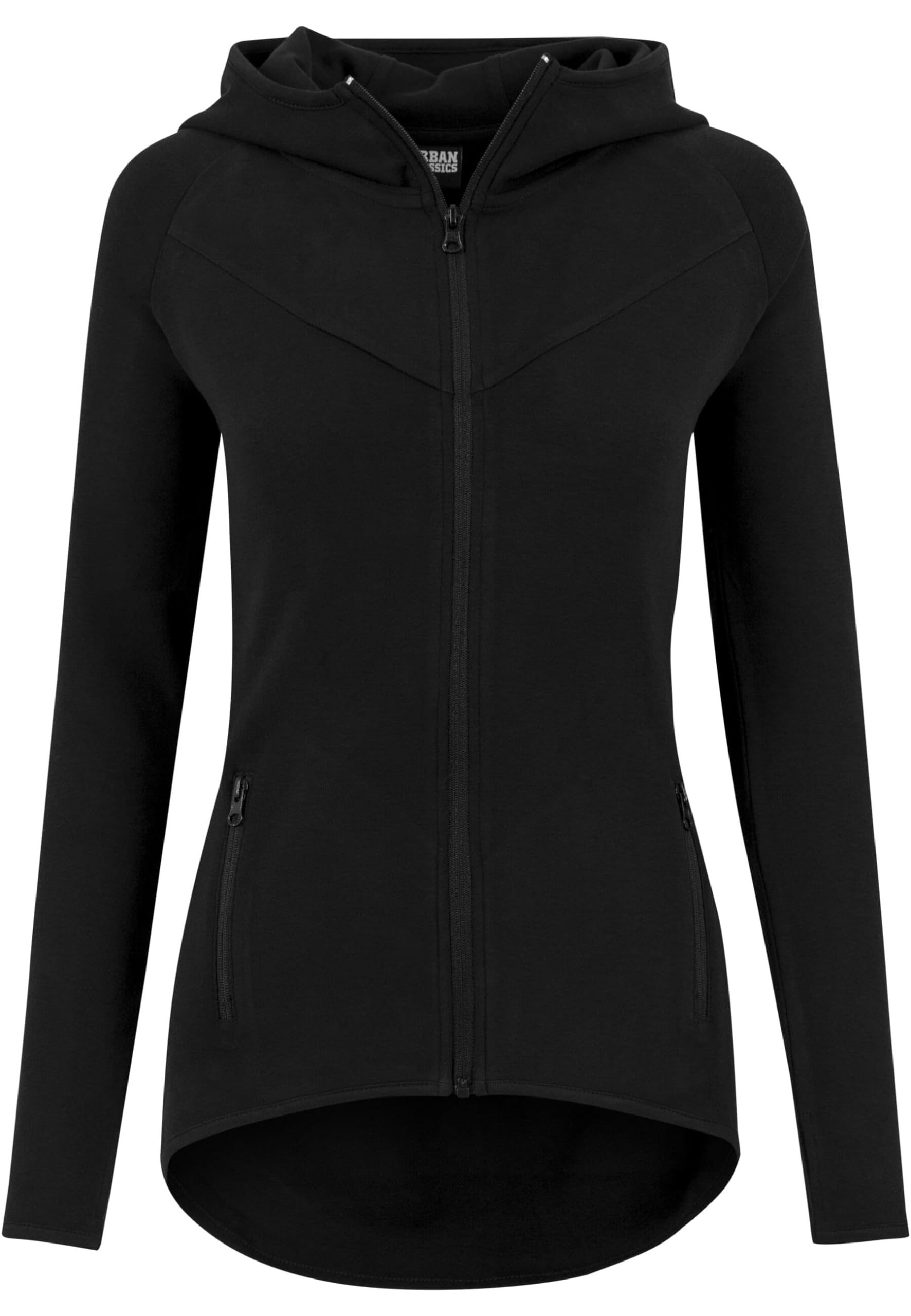 Angebot: Urban Classics Damen Ladies Athletic Interlock Zip Hoody XL Schwarz 🏃♀️ Angebot bei HelloDeals