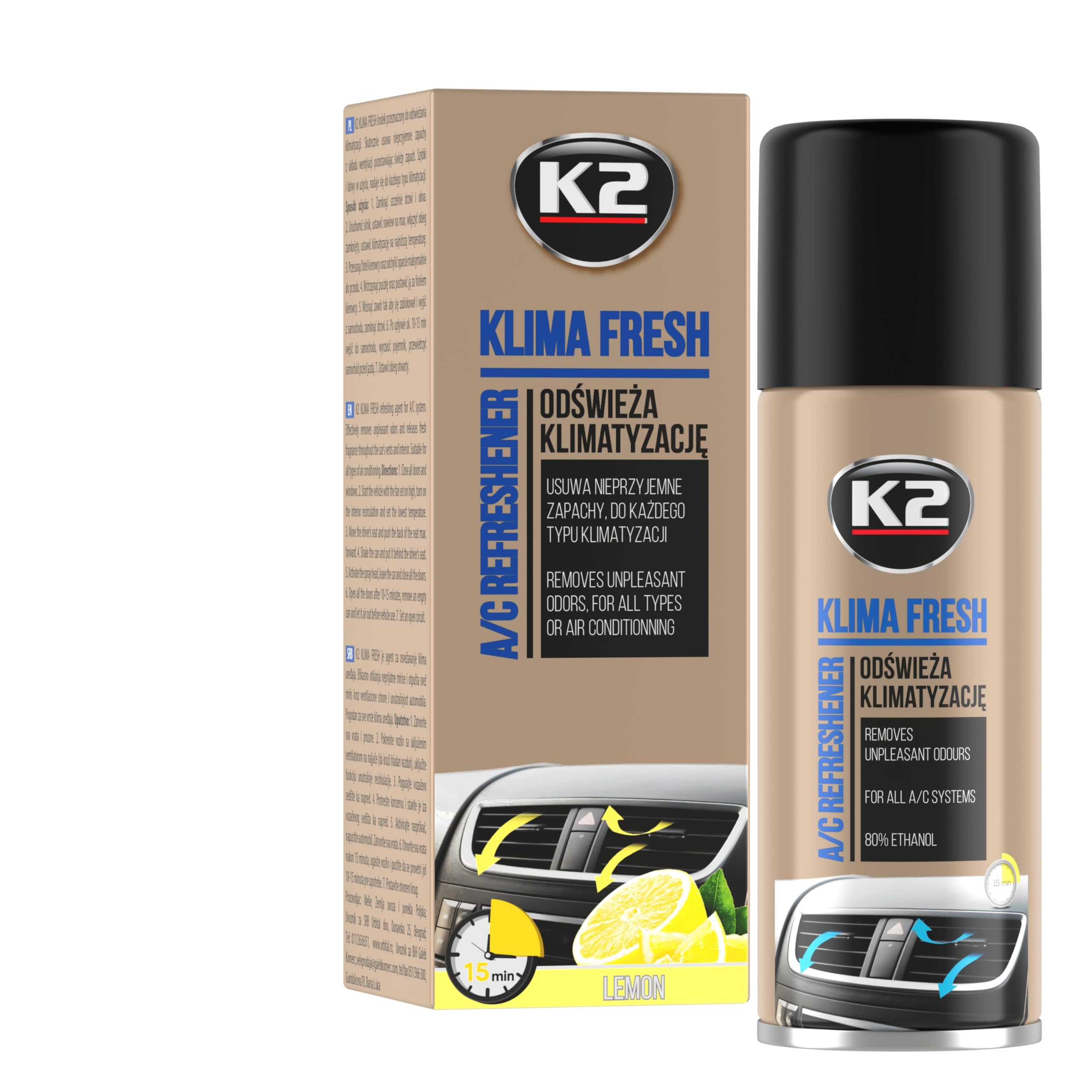K2 A/C Klima Fresh Reiniger - Reinigt & Erfrischt ⭐️🚗 Angebot bei HelloDeals