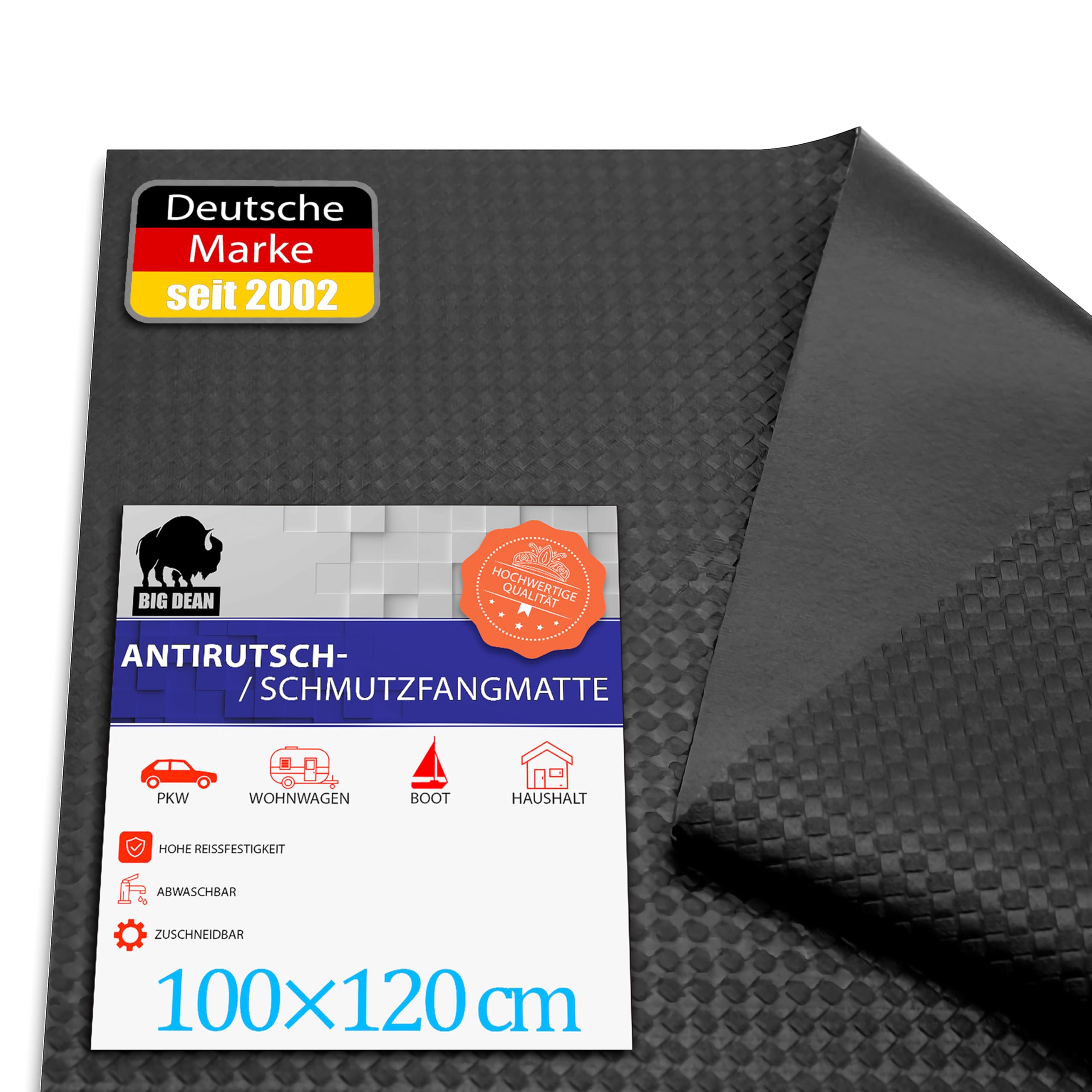 🚗 BigDean Wasserdichte Antirutschmatte Auto 120x100cm 🛡️ Universell zuschneidbar Angebot bei HelloDeals