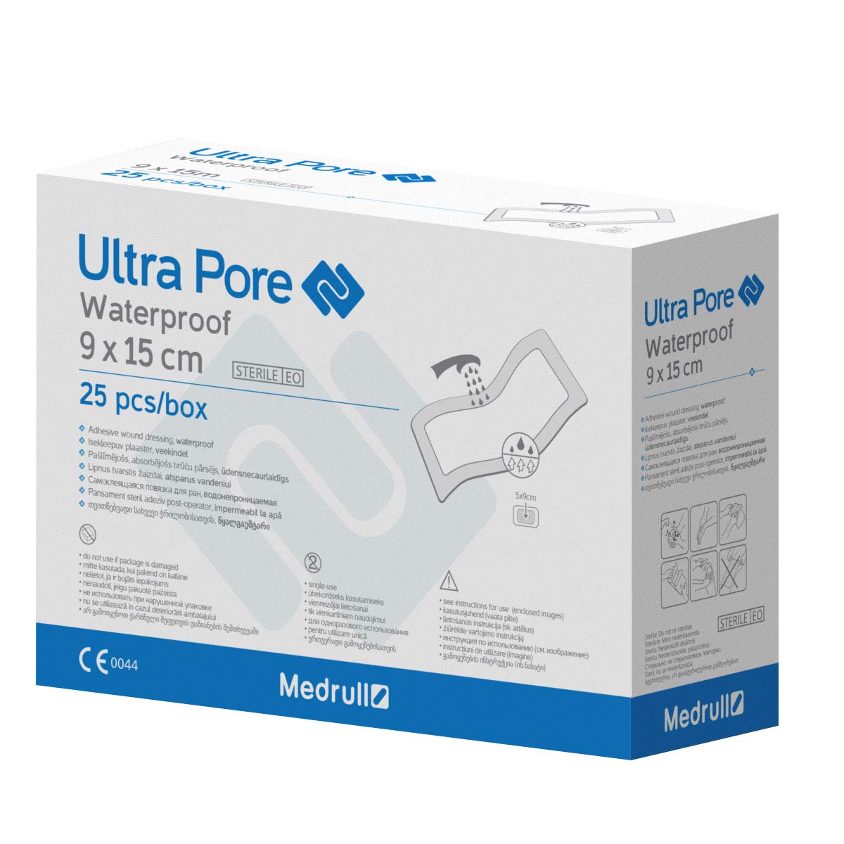 Medrull Wasserfeste Wundpflaster ULTRA PORE 15 x 9 cm - 25 Stück Angebot bei HelloDeals