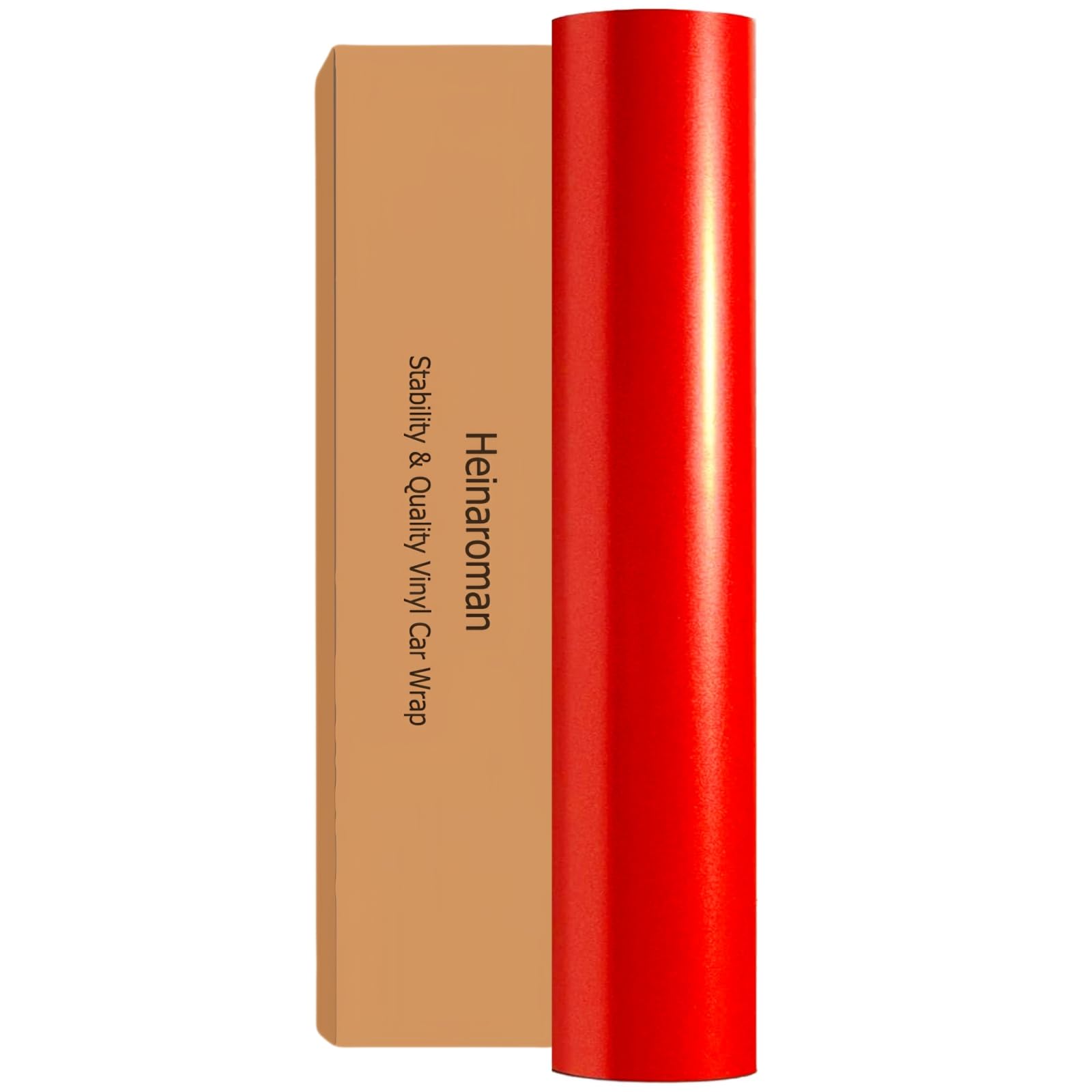 Heinaroman Autofolie für Karosserieschutz 🚗 Kratzfestigkeit 🛡️ Air Release Technology 🌬️ 30.5 X 152CM Rot Glänzend Car Wrapping Folie Vinylfolie Ferrari Rot 30.5*152cm Angebot bei HelloDeals