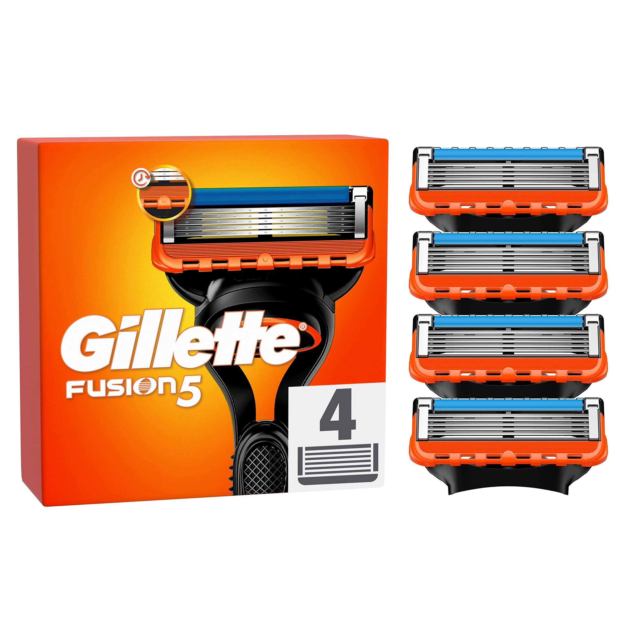 🔥 Gillette Fusion 5 Rasierklingen | 4 Ersatzklingen für Nassrasierer Herren 🪒 Angebot bei HelloDeals