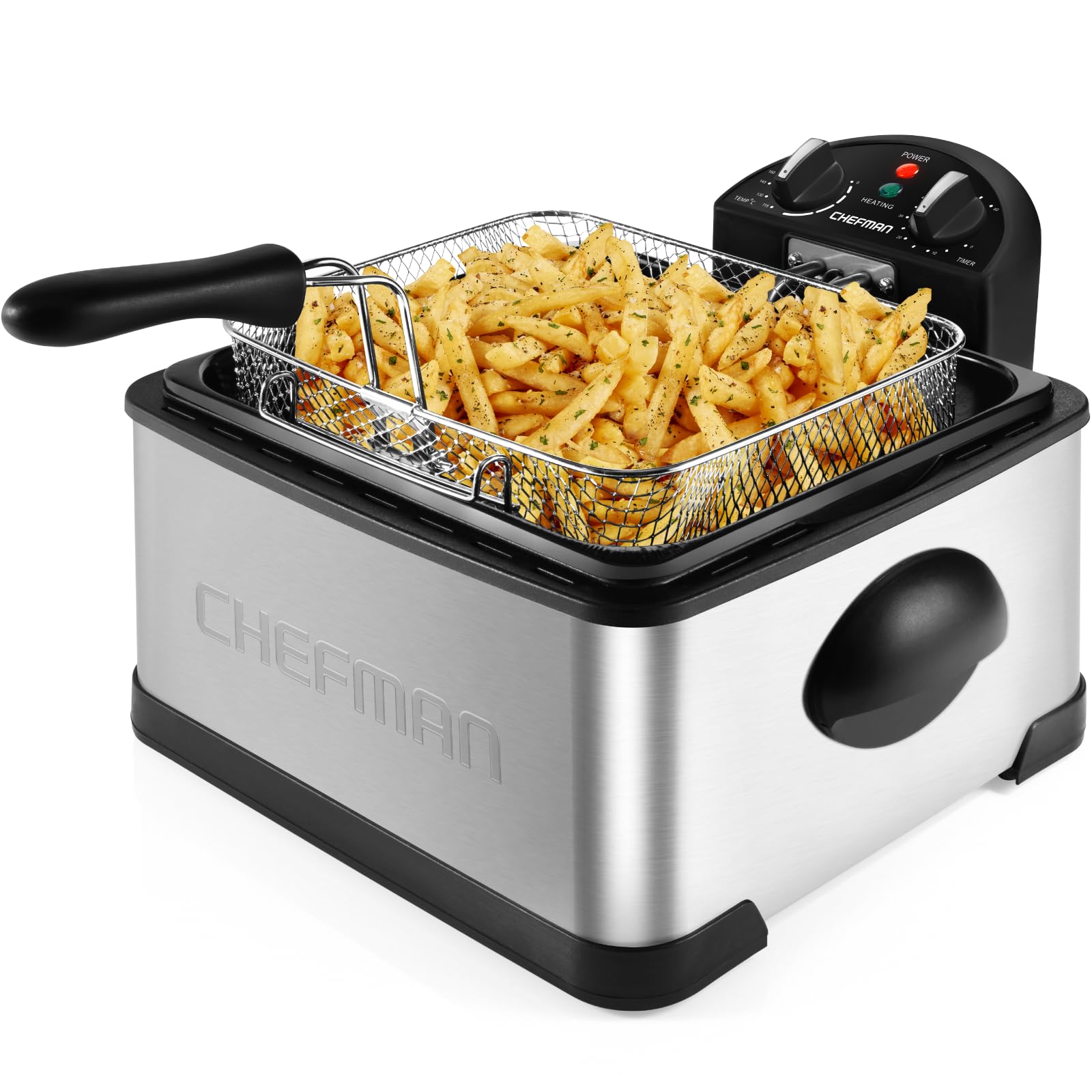 🍟 Chefman 4,3 Liter Fritteuse mit Sieb 🍤 XL Jumbo Größe 🔥 Angebot bei HelloDeals
