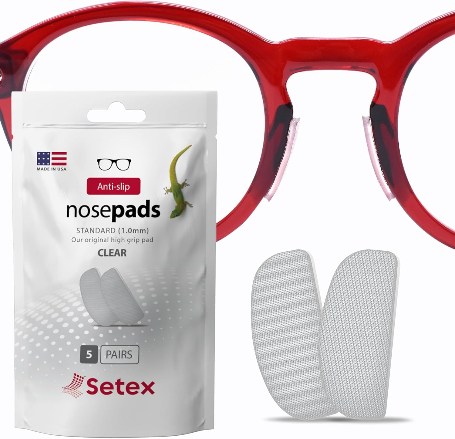 Setex Gecko Grip Brillen-Nasenpads - Anti-Rutsch-Nasenpads für Brillen 👓🦎 Angebot bei HelloDeals