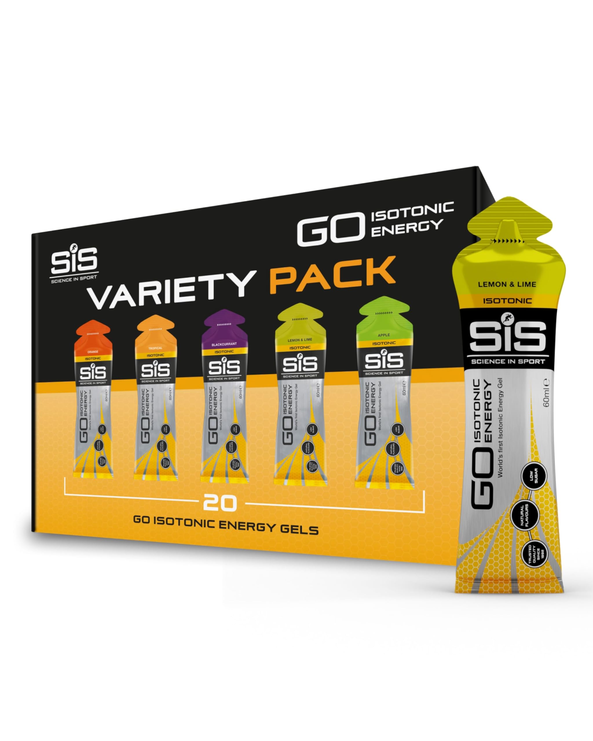 Angebot: Science in Sport GO High Carb Isotonic Energy Gel 20 x 60ml Vegan 🏃 Angebot bei HelloDeals