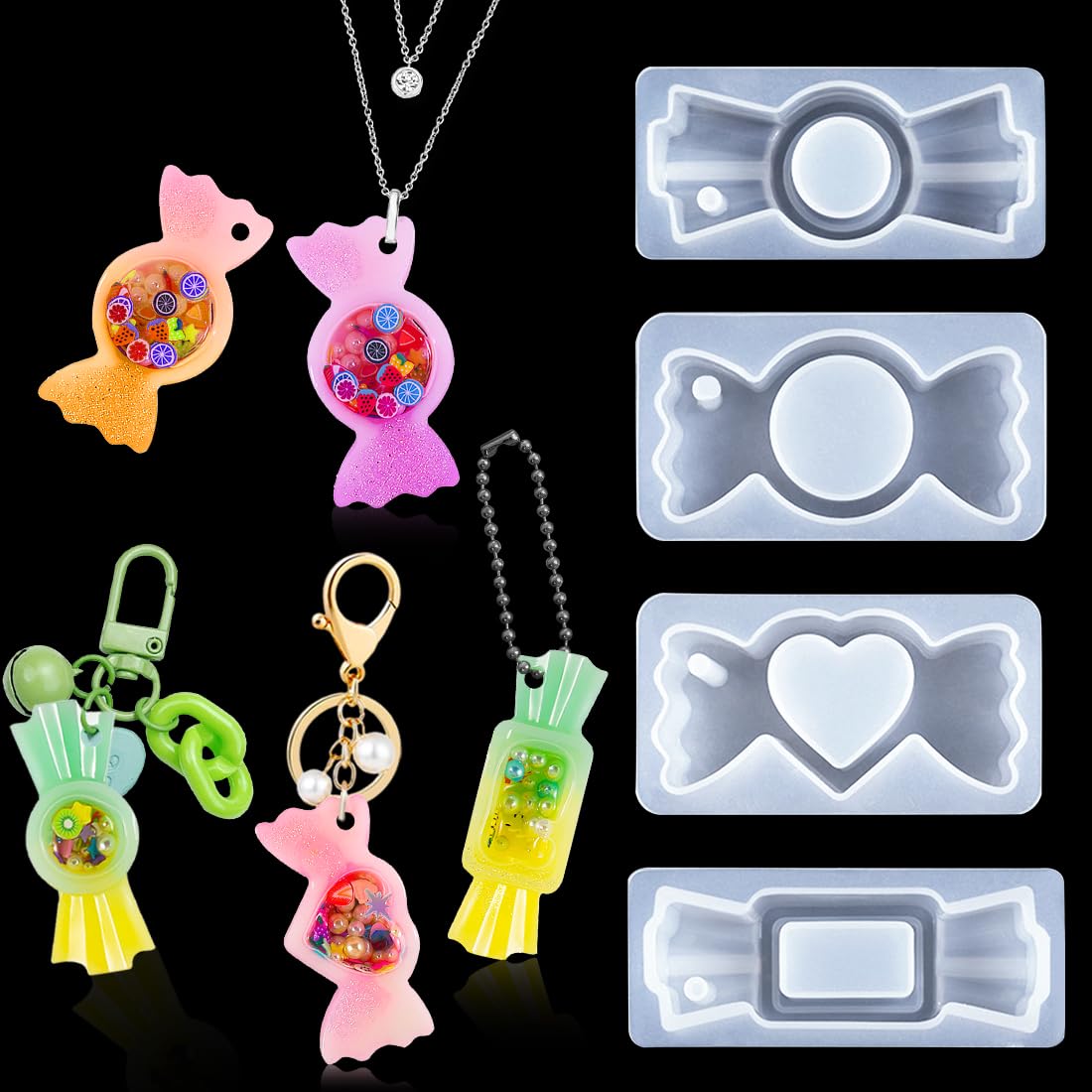 Voyyphixa 4 Stück Treibsand Silikonformen 🎀 Angebot bei HelloDeals