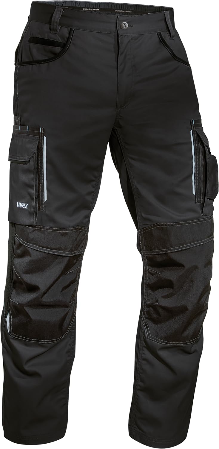 👨🔧👖 Uvex Tune-Up Herren-Arbeitshose lang - 35% Baumwolle - 50 Schwarz Angebot bei HelloDeals