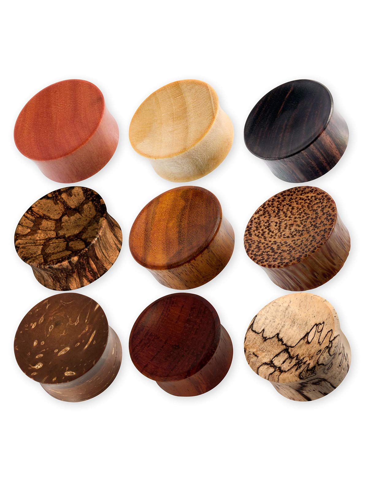 Fly Style Ohr Plug aus Holz - Flesh Tunnel Natur-Piercing Schmuck Ebenholz 10 mm (Paar) 🌿👂 Angebot bei HelloDeals