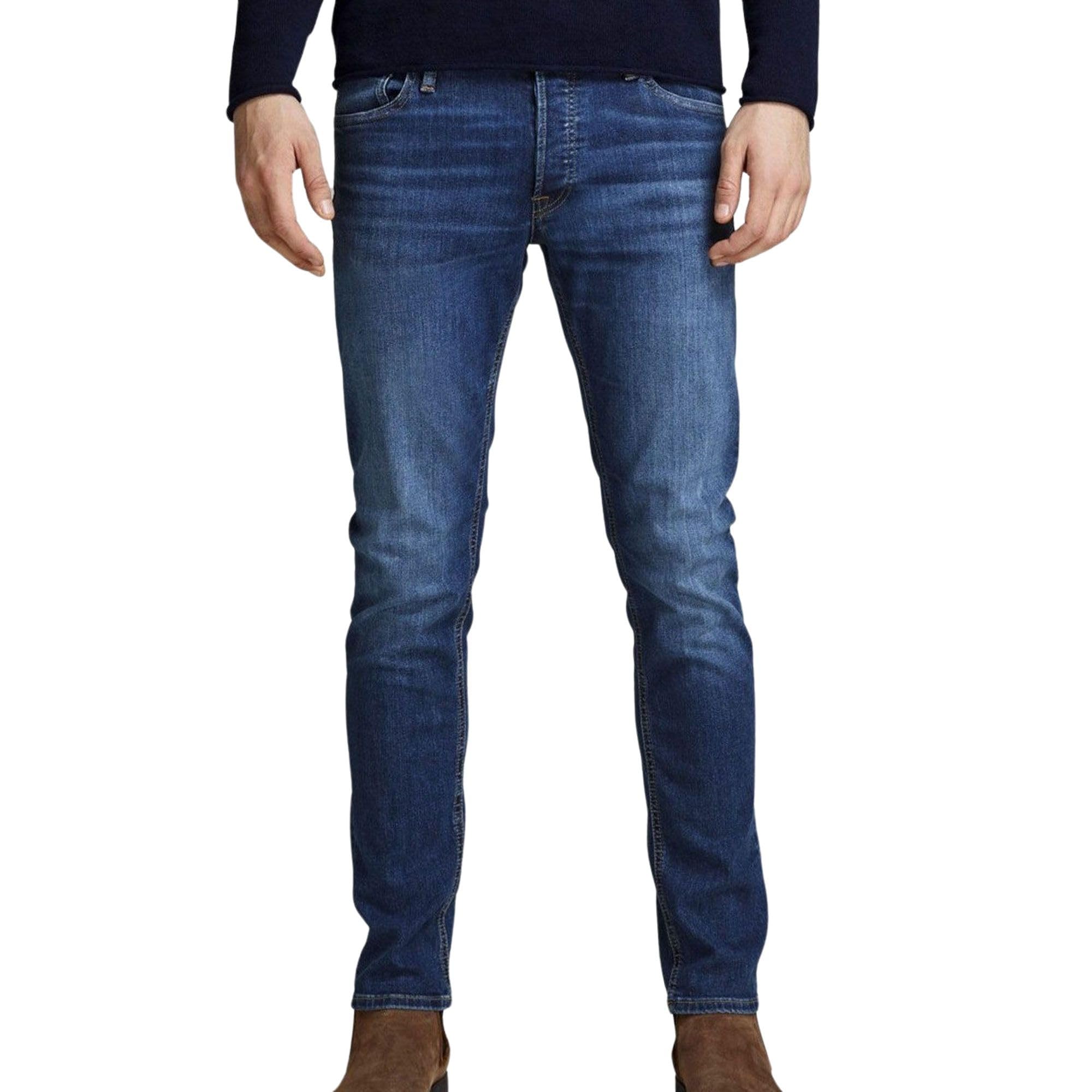 👖 Super Angebot! JACK & JONES Herren Slim Fit Jeans JJIGLENN JJORIGINAL CB 815 NOOS Blau Angebot bei HelloDeals