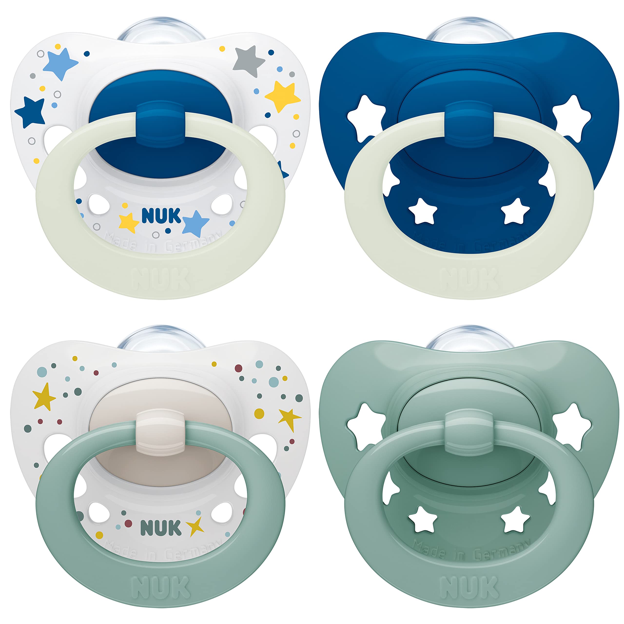 NUK Signature Day & Night Babyschnuller | BPA-freie Silikonschnuller in Herzform Angebot bei HelloDeals