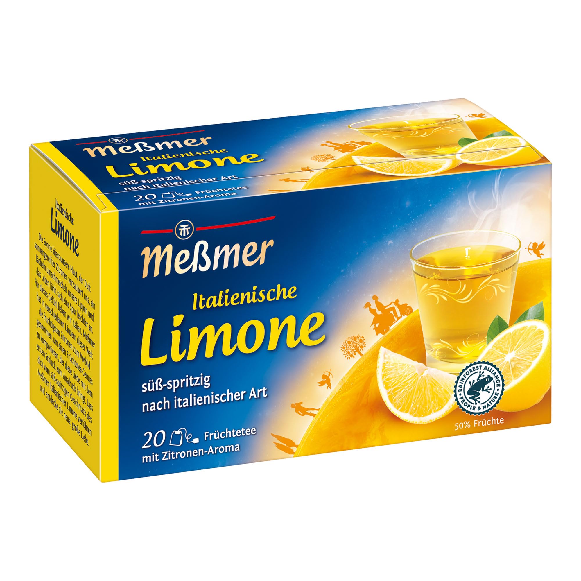 Meßmer Ländertee | Italienische Limone Tee | 20 Teebeutel | Glutenfrei | Laktosefrei | Vegan 🍋☕️ Angebot bei HelloDeals