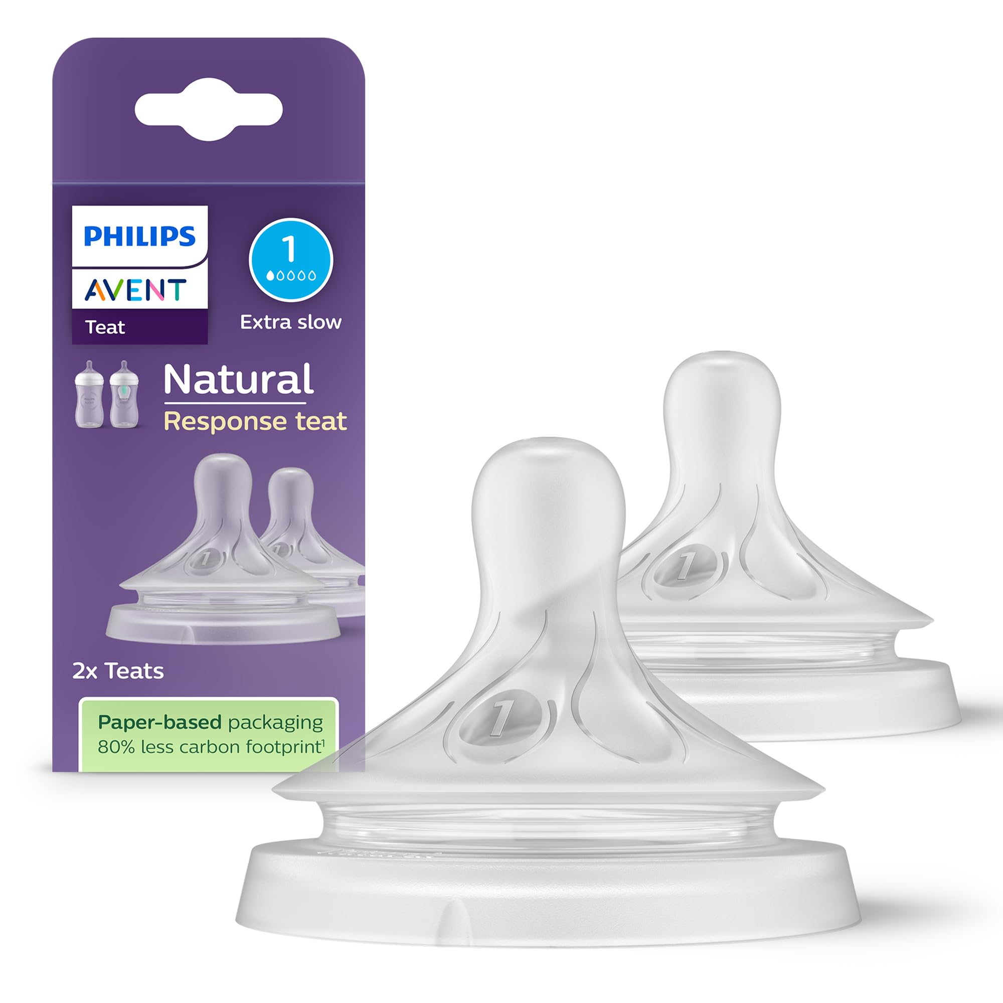 🍼👶 Philips AVENT Natural Response Sauger 2er Pack - für Neugeborene ab 0 Monaten Angebot bei HelloDeals