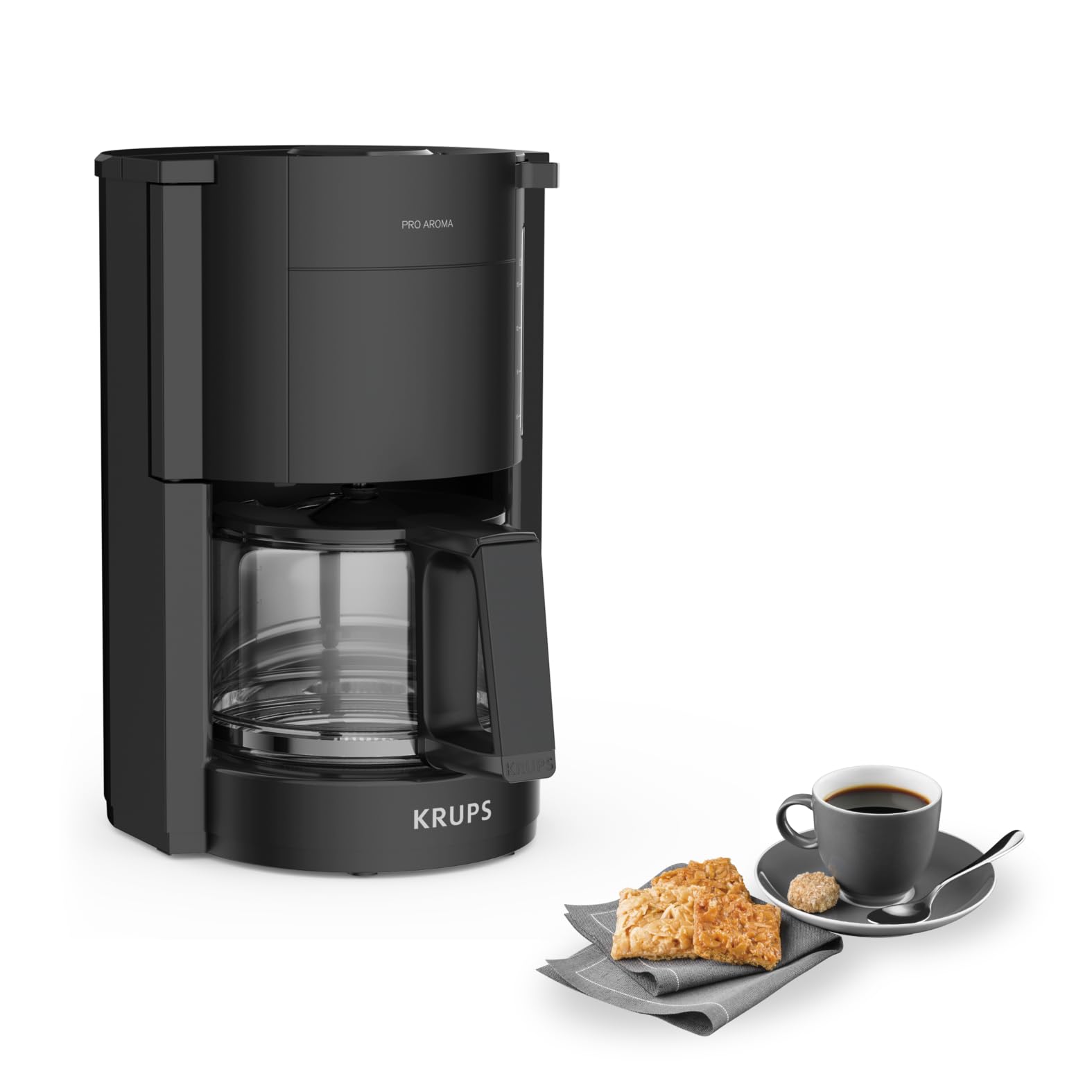 🌟 Krups F30908 ProAroma Filterkaffeemaschine mit Glaskanne, 1,25L Füllmenge 🌟 Angebot bei HelloDeals