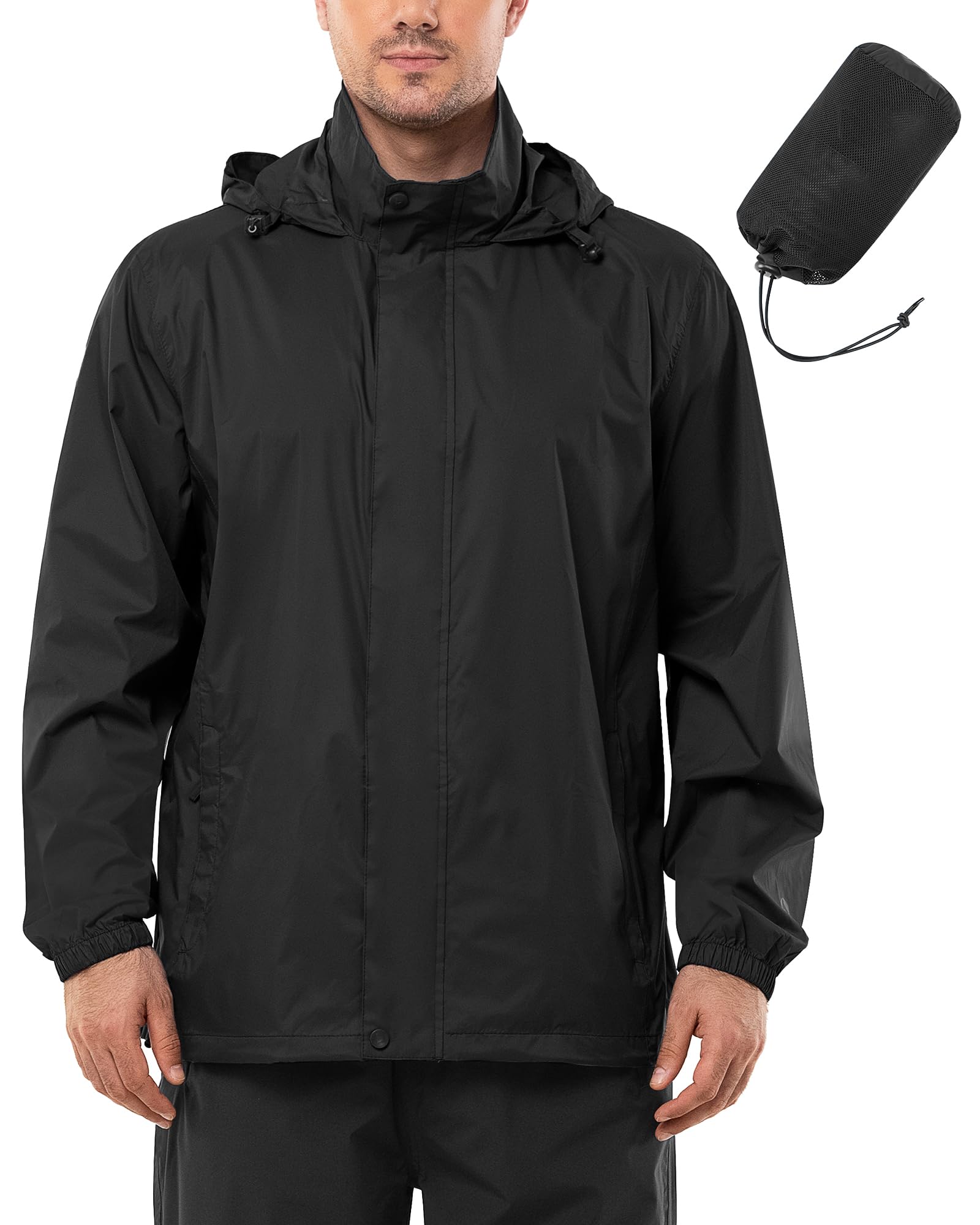 🌧️ Outdoor Ventures Regenjacke Herren Wasserdicht Ultraleichte Dünne Faltbare Regenmantel ⭐️ Angebot bei HelloDeals