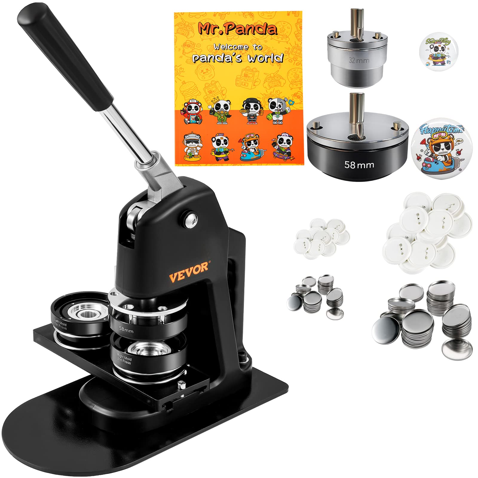 🔴🔵 VEVOR Knopfmacher-Maschine 2-in-1 Set 🟢🟣 Angebot bei HelloDeals
