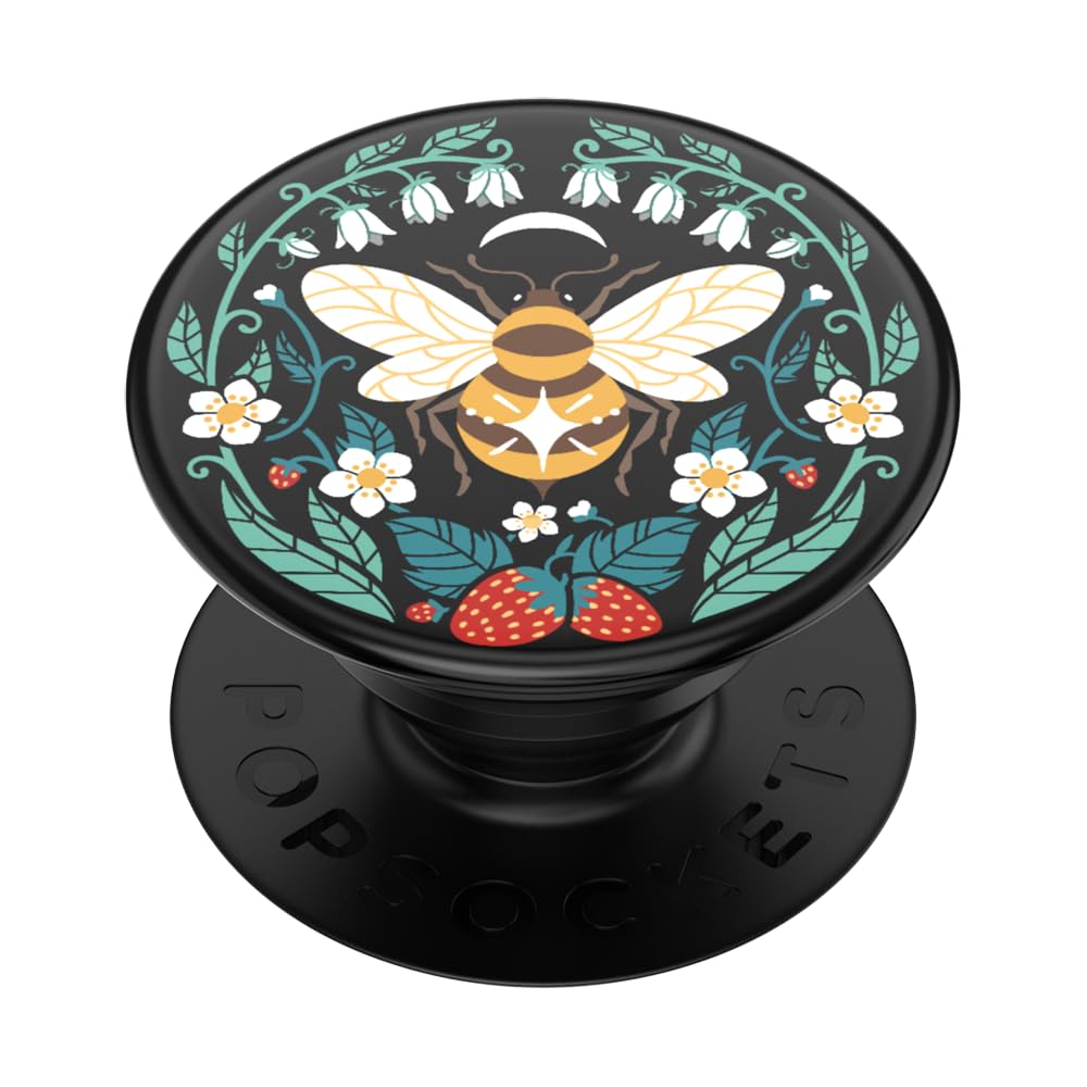PopSockets : PopGrip - Ausziehbarer Ständer und Griff mit austauschbarem Oberteil für Smartphones und Tablets - Bee Boho 📱🌟 Angebot bei HelloDeals