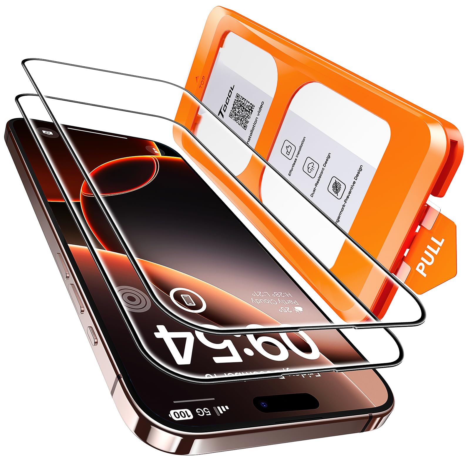 TOCOL für iPhone 16 Pro Panzerglas Schutzfolie 📱🛡️ Angebot bei HelloDeals