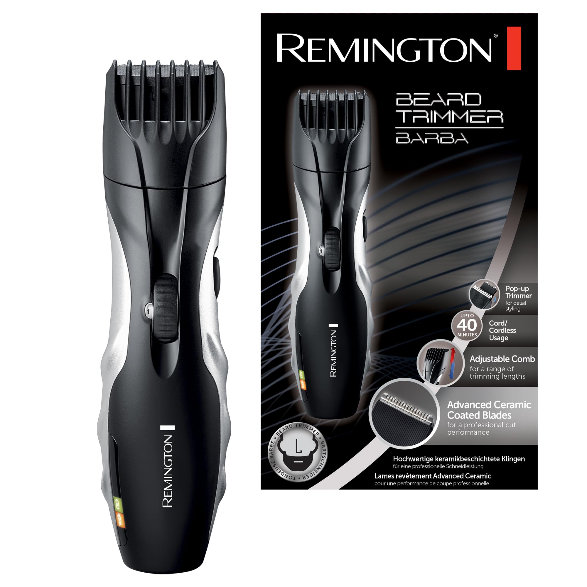 🧔 Remington Barttrimmer Herren Set mit selbstschärfenden Keramik Klingen 🧔 Angebot bei HelloDeals