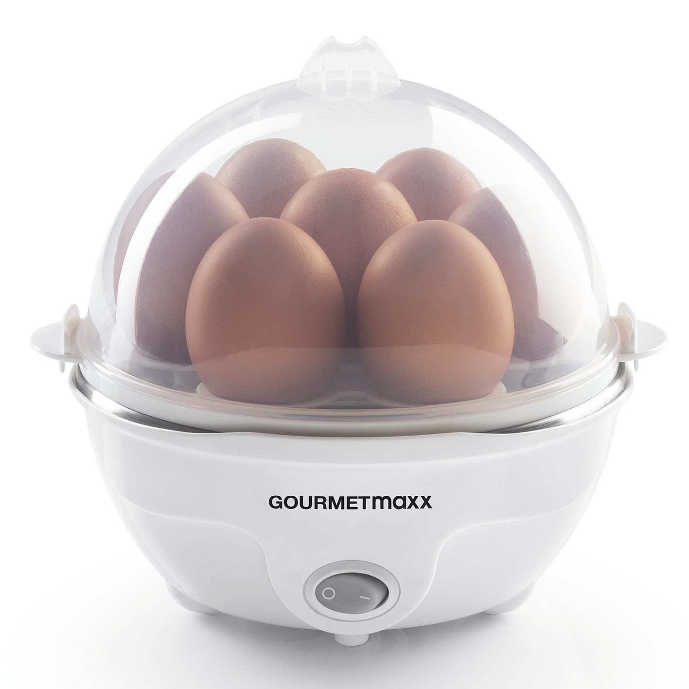 🥚🍳 GOURMETmaxx Eierkocher | Elektrischer Egg Cooker für bis zu 7 Eier [350 W] Angebot bei HelloDeals
