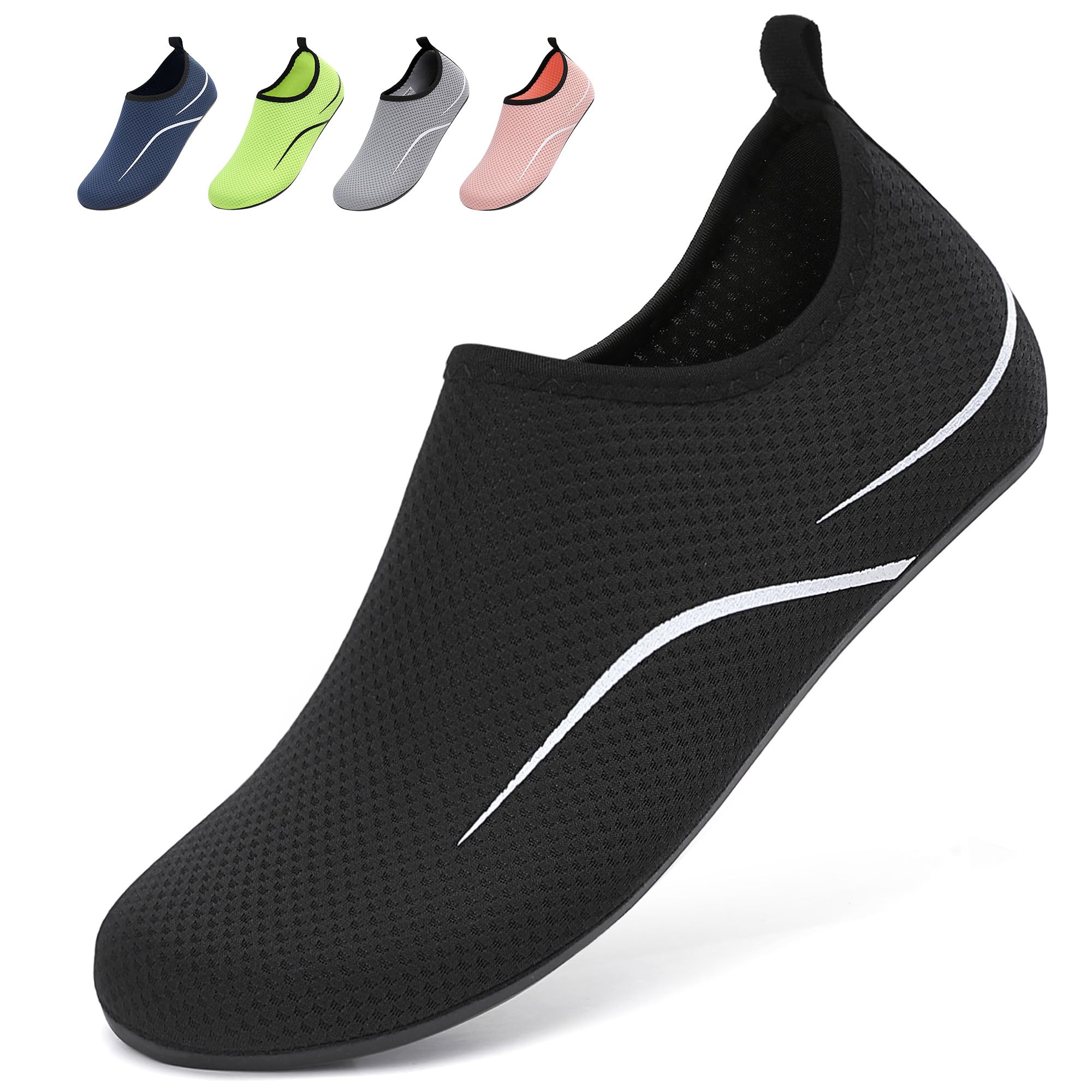 🌊👣 BARFULKER Badeschuhe Damen Herren Wasserschuhe Schwimmschuhe - Unisex Leicht Aquaschuhe Schnell Trocknend Strandschuhe Surfschuhe Angebot bei HelloDeals