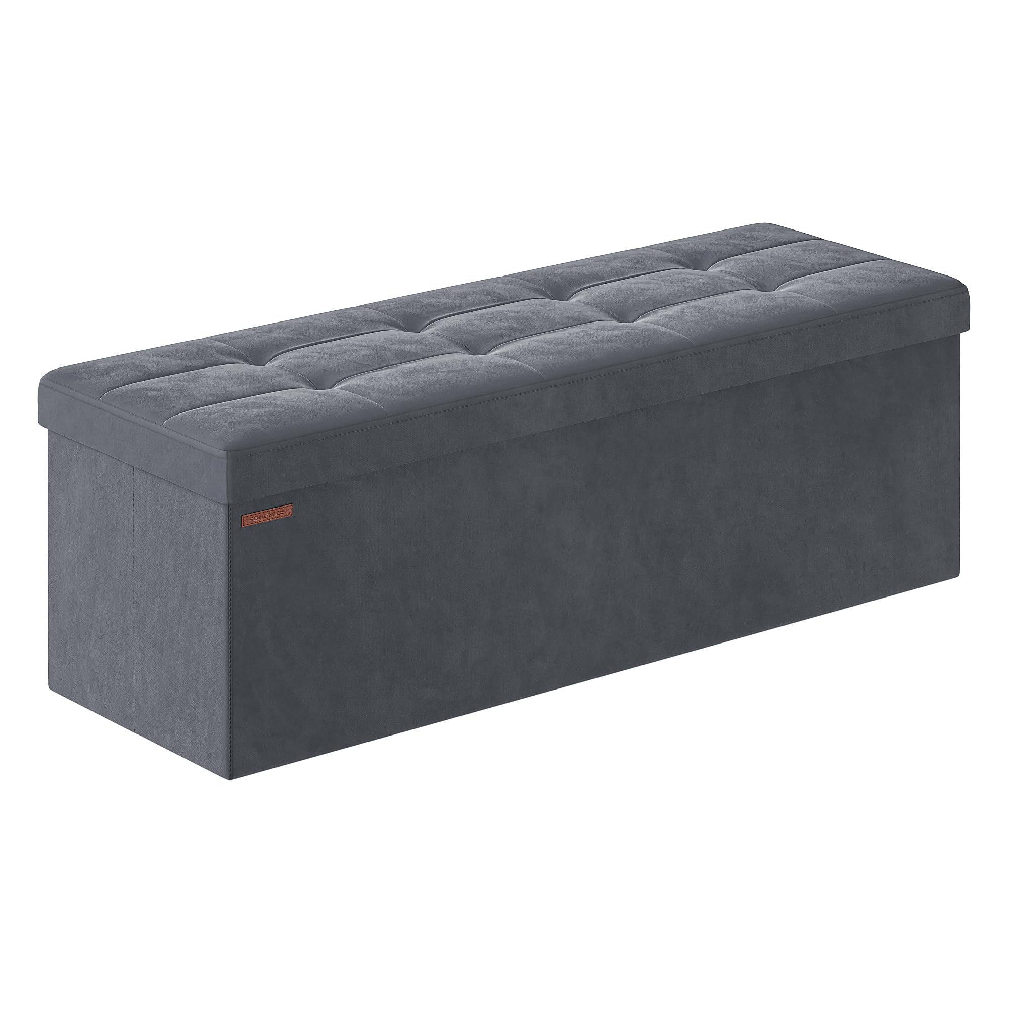 SONGMICS Sitzhocker mit Stauraum in Schiefergrau 🛋️ Angebot bei HelloDeals