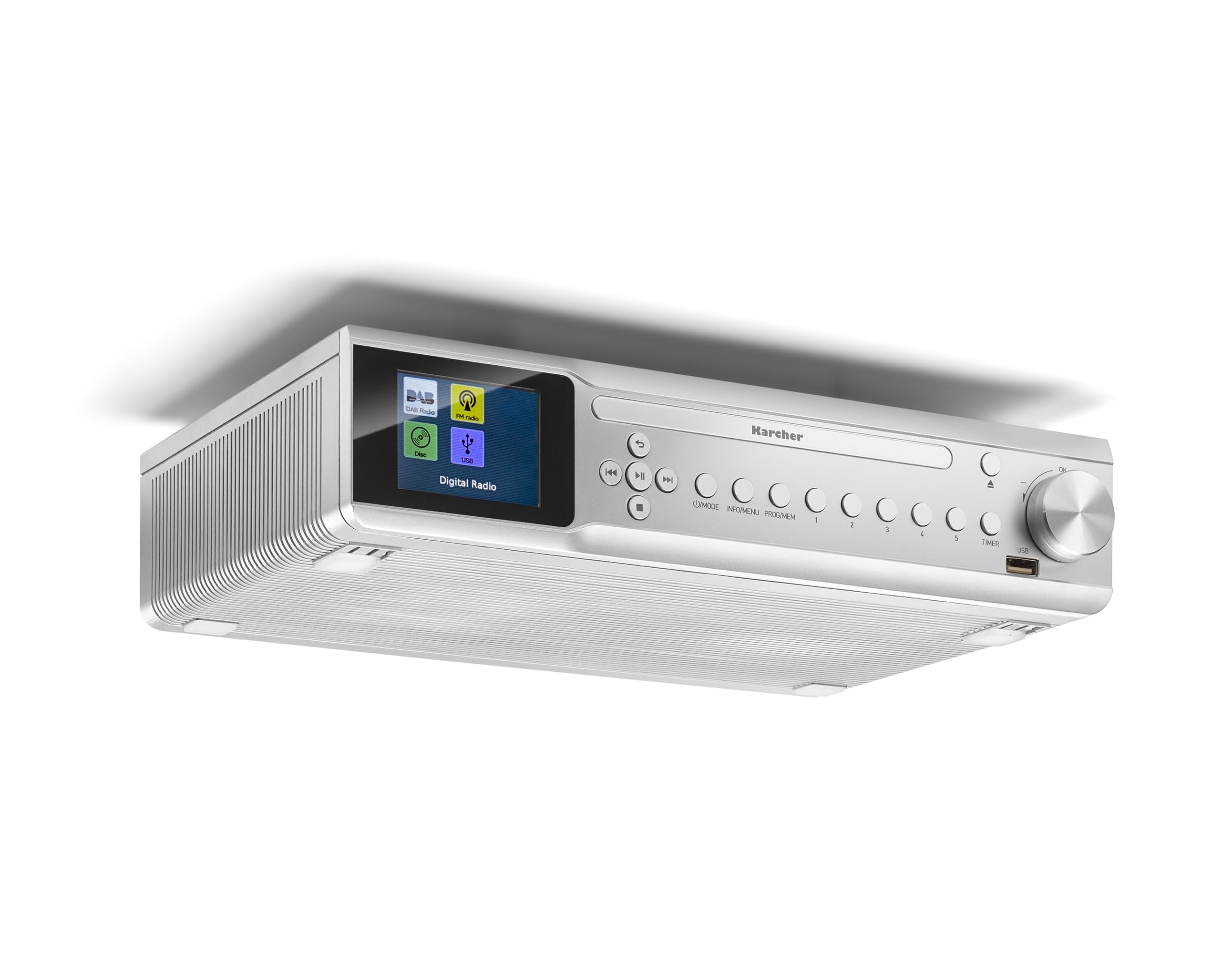 🎶 Karcher RA 2060D-S Unterbau-Küchenradio mit CD-Player, DAB+ / UKW-Radio 📻 Angebot bei HelloDeals