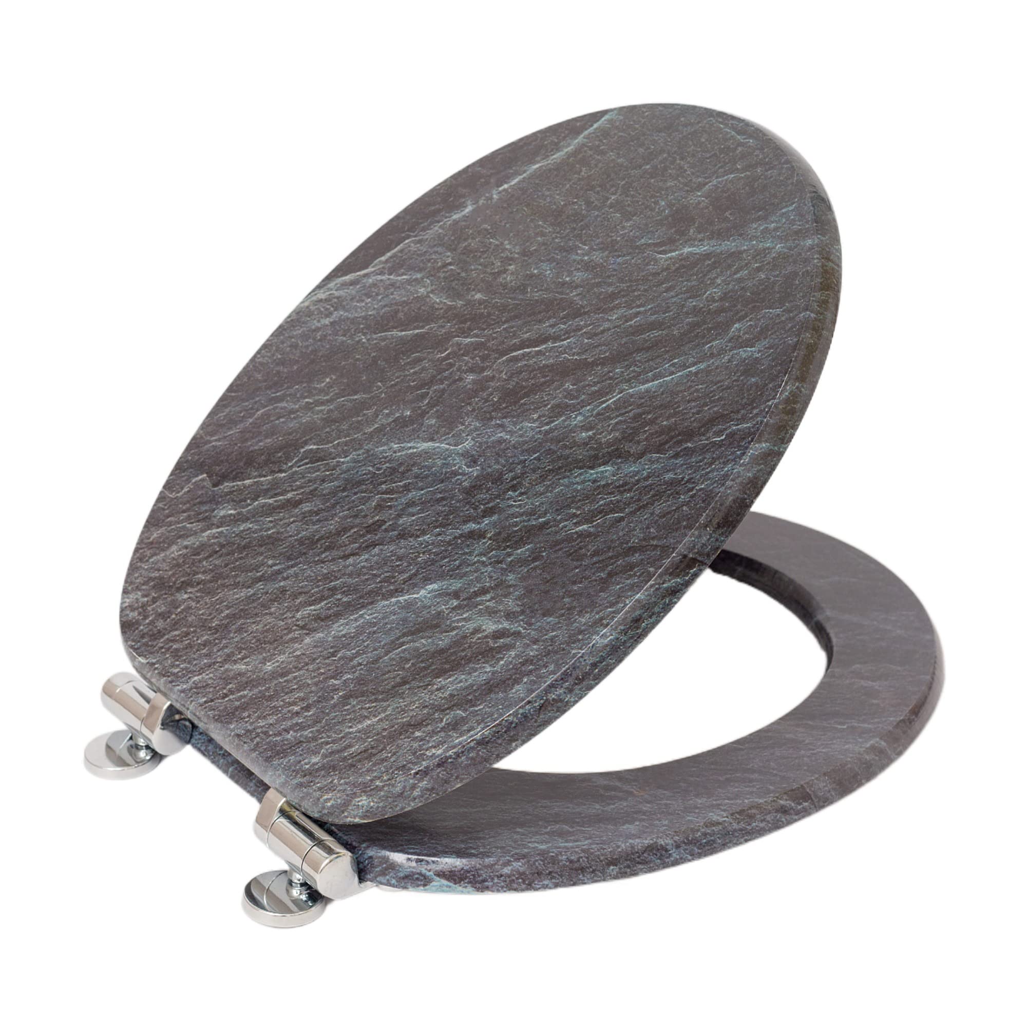 SINOBATH WC Sitz mit Absenkautomatik 🚽 Hochwertige und Stabile Qualität aus Holz (Marmor) 🌟 Angebot bei HelloDeals