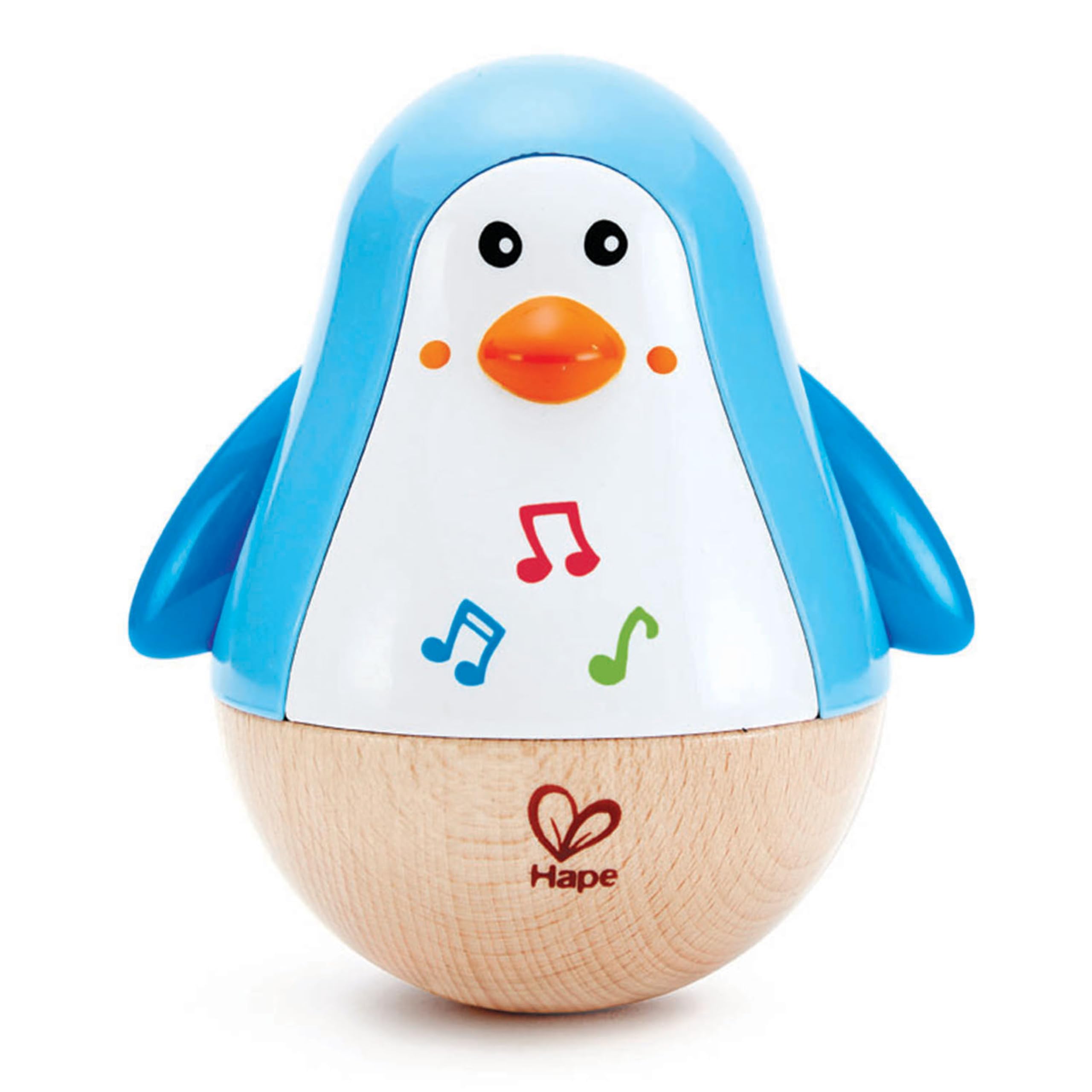 🐧 Hape Stehauf-Pinguin aus Holz - Babyspielzeug ab 6 Monate 🎶 Angebot bei HelloDeals