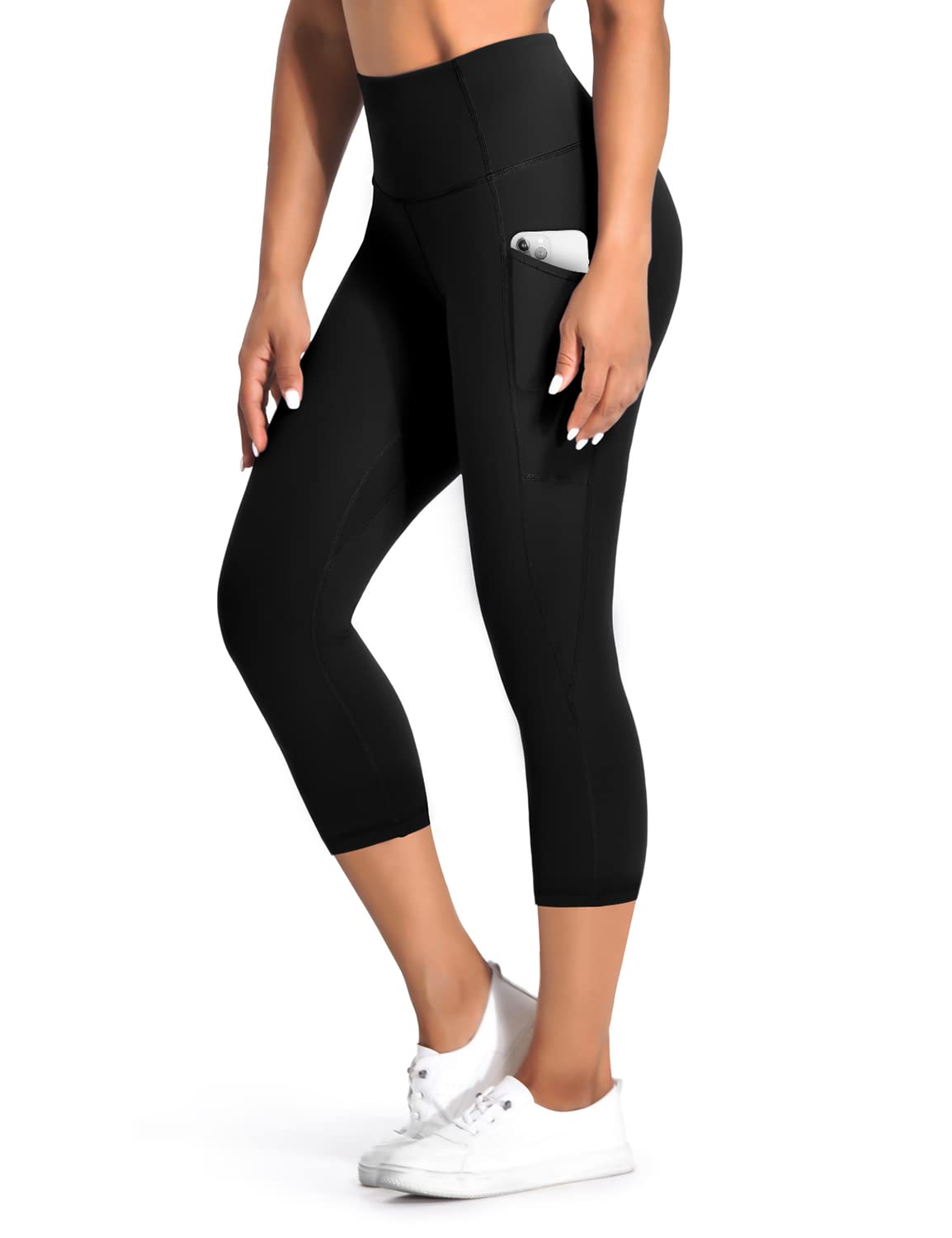 DESOL Sport Leggings Damen Tasche Capri 3/4 High Waist 😍 Angebot bei HelloDeals